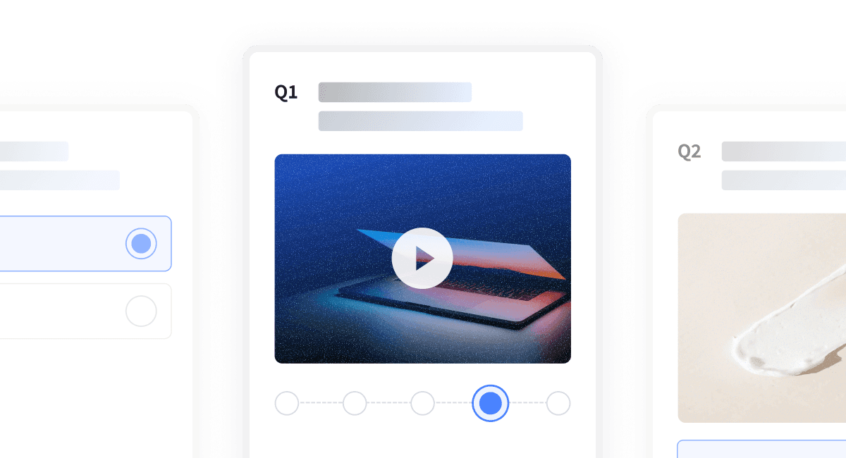 A digital interface displaying three panels, featuring images and text content in a modern layout.