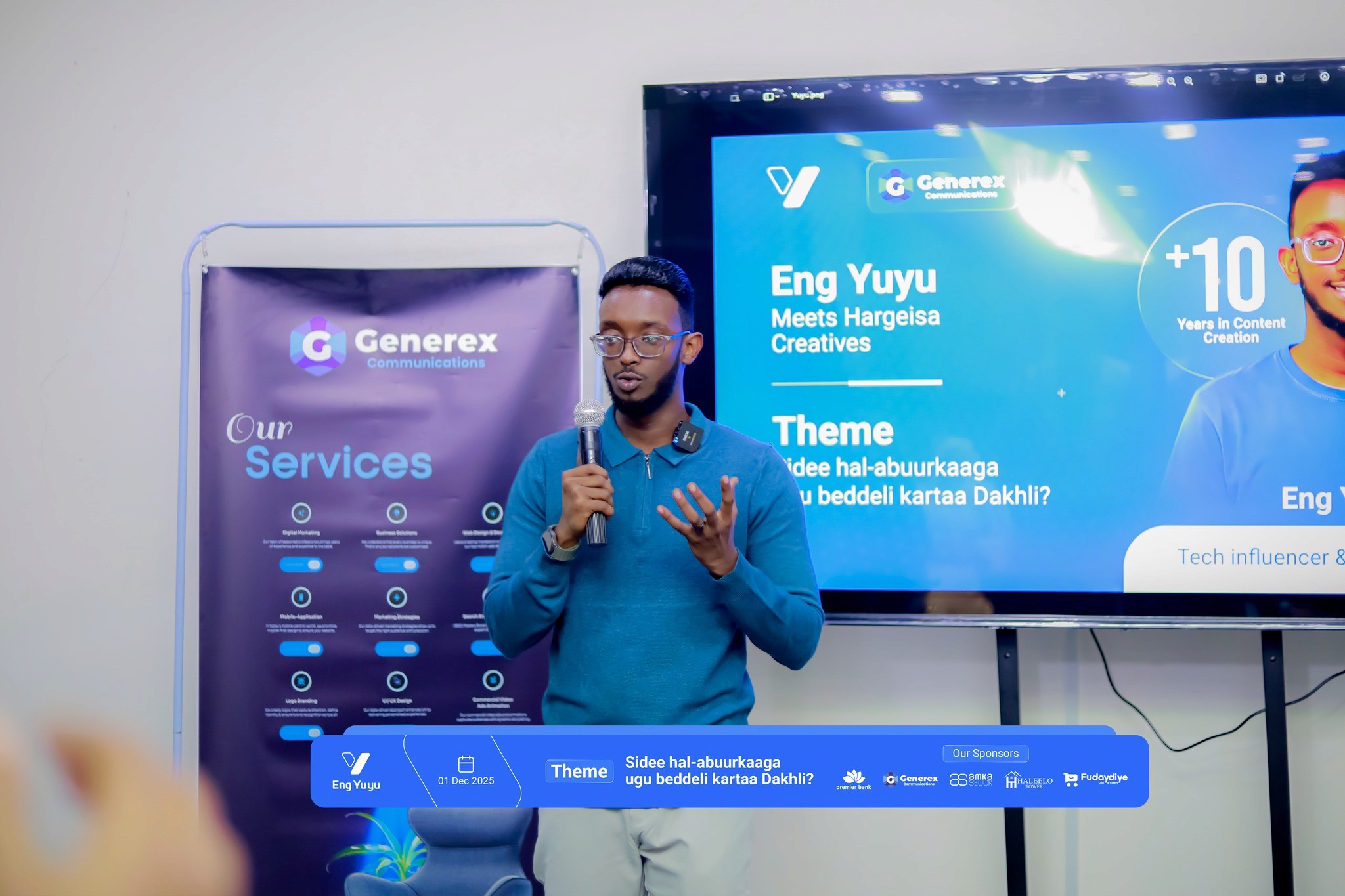 Generex Communications Creative Agency Hargeisa Digital Marketing Agency Brand Strategy Experts Innovative Design Solutions Social Media Marketing Branding Agency Somaliland