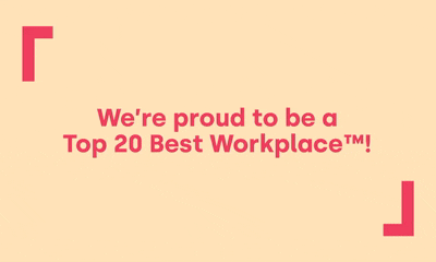 GIF of a text animation transition