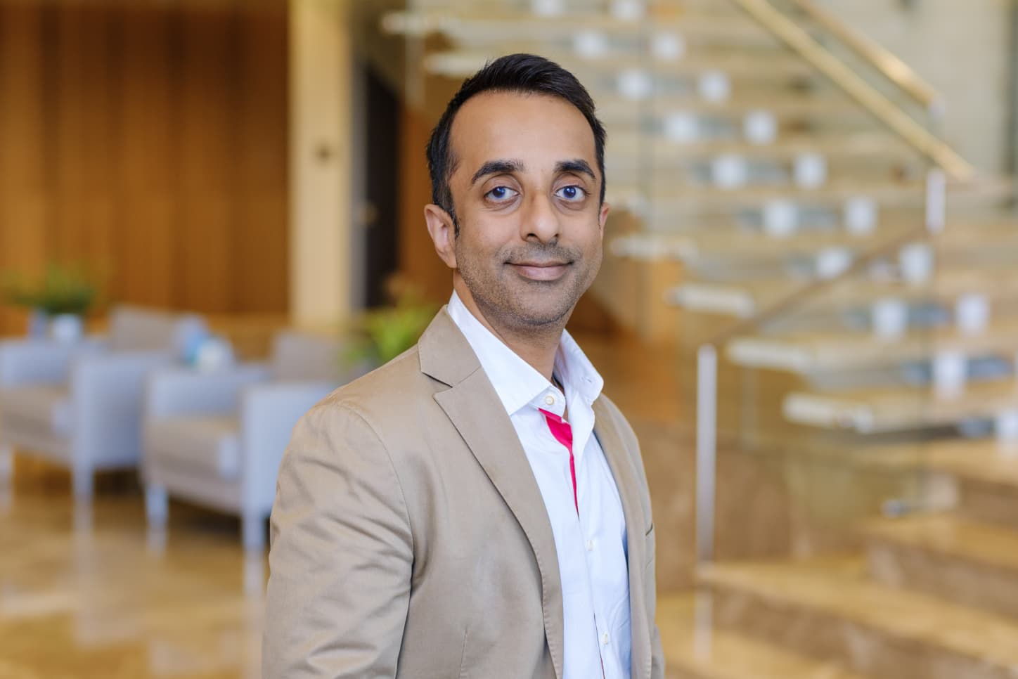 A man with surfboard