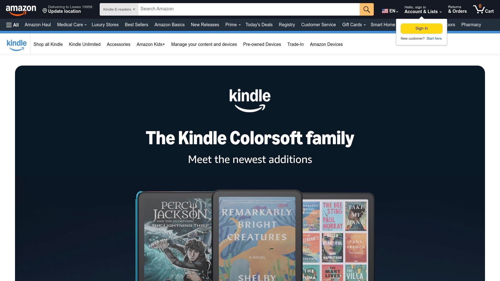 Amazon Kindle and Audible