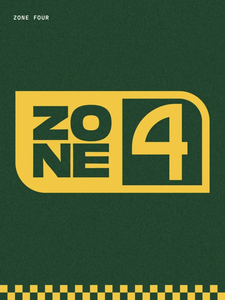 Zone Four cover: the ZO NE 4 mark on green