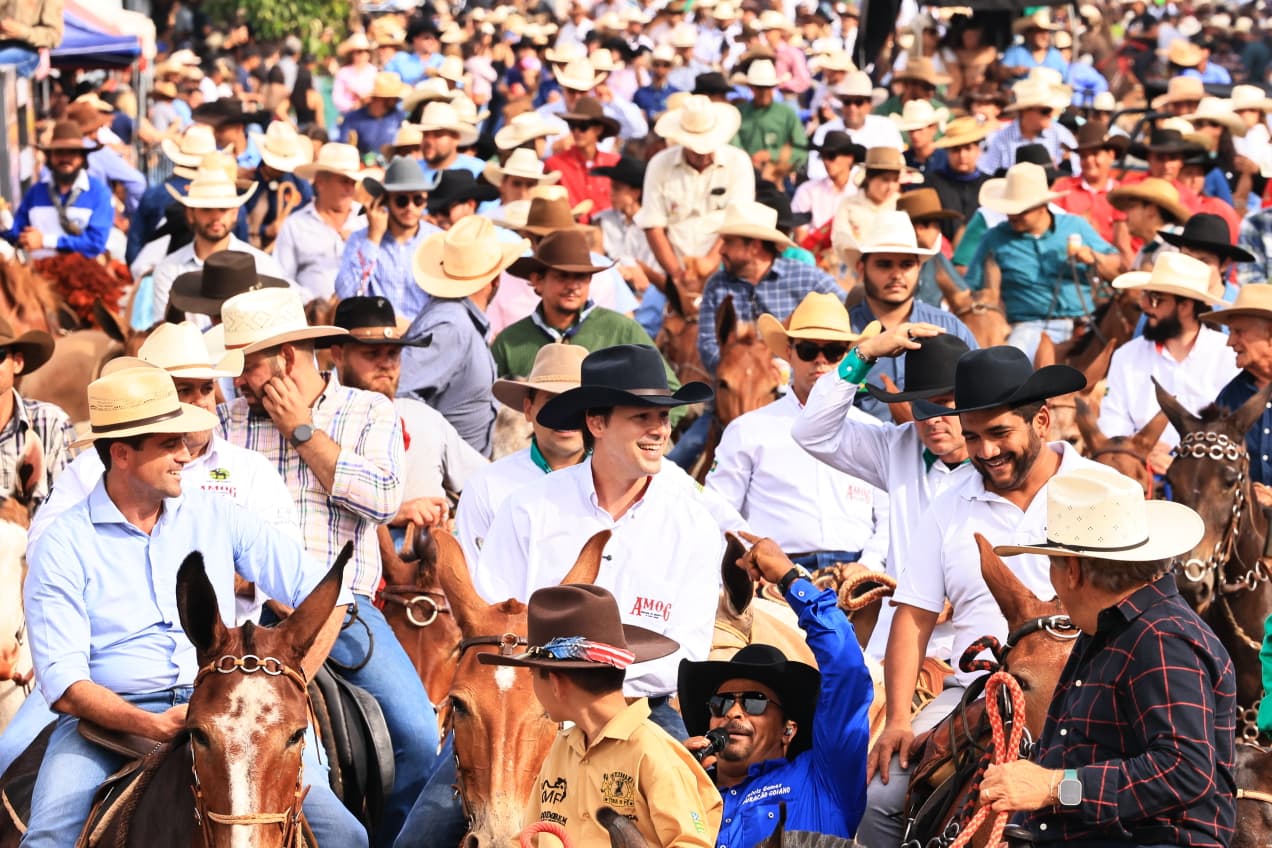 Daniel Vilela durante Encontro de Muladeiros em Iporá (Foto: Divulgação)