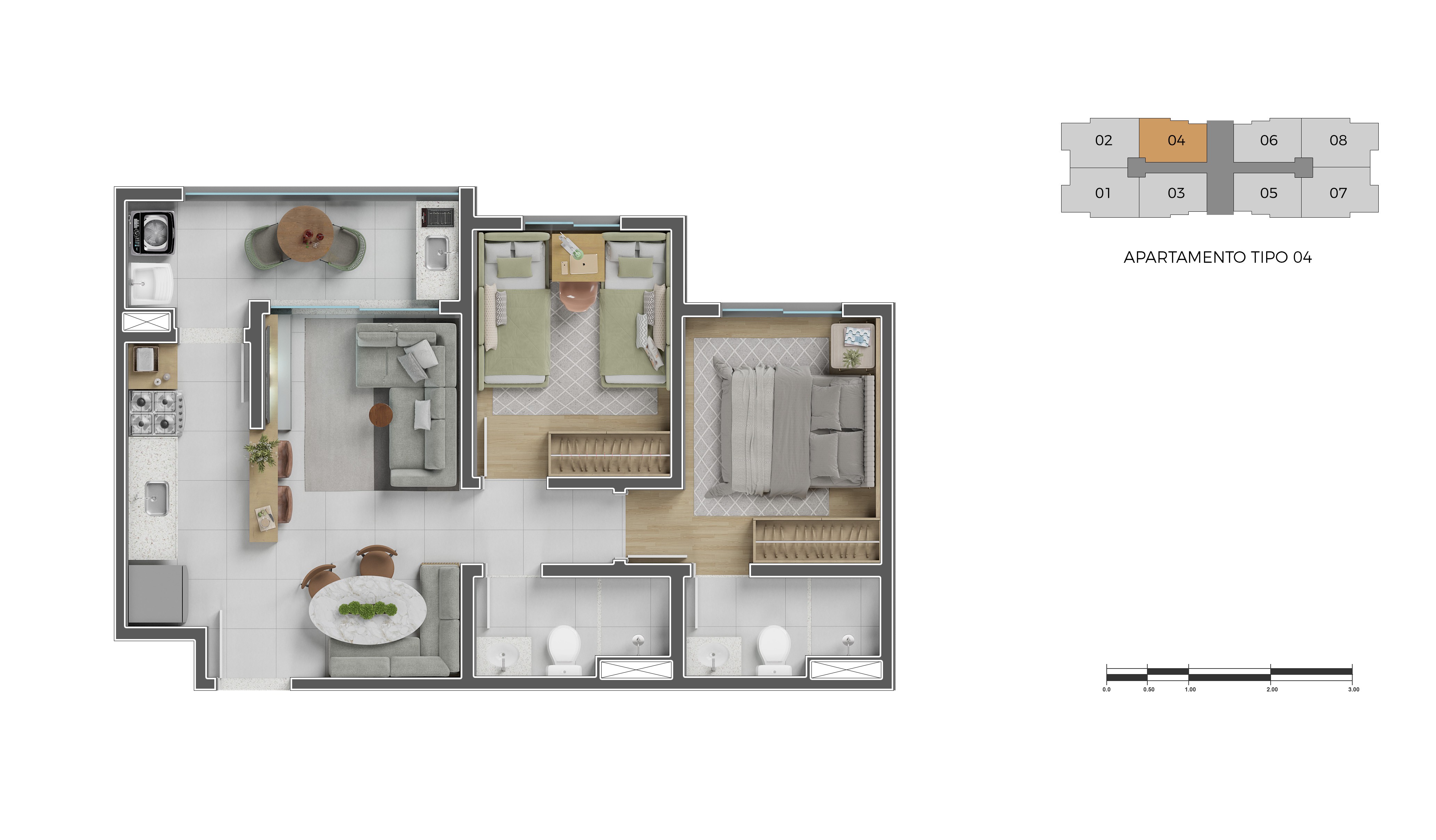 Curved modern skyscraper against a clear blue sky.