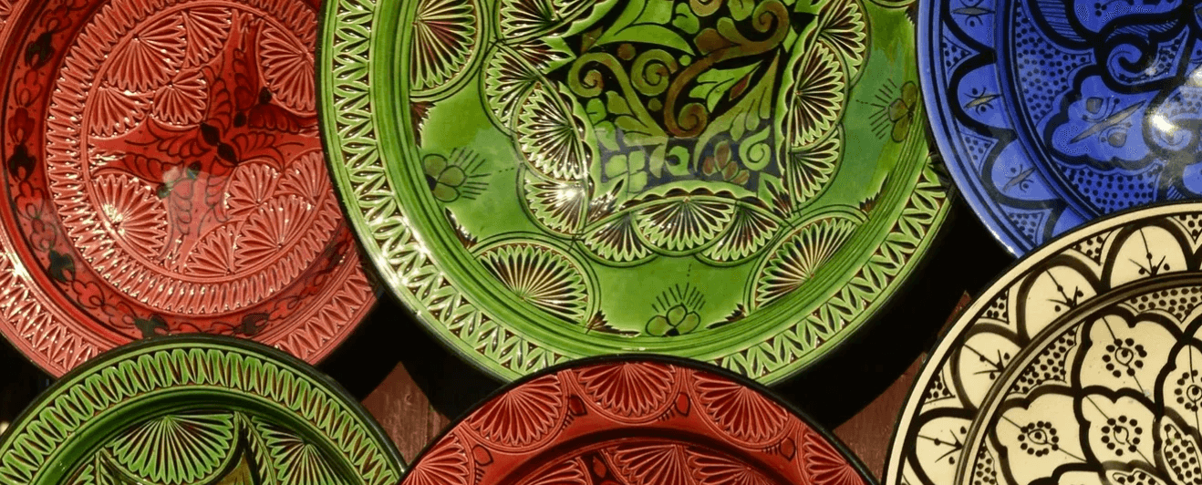 round white ceramic plate filled with waffle