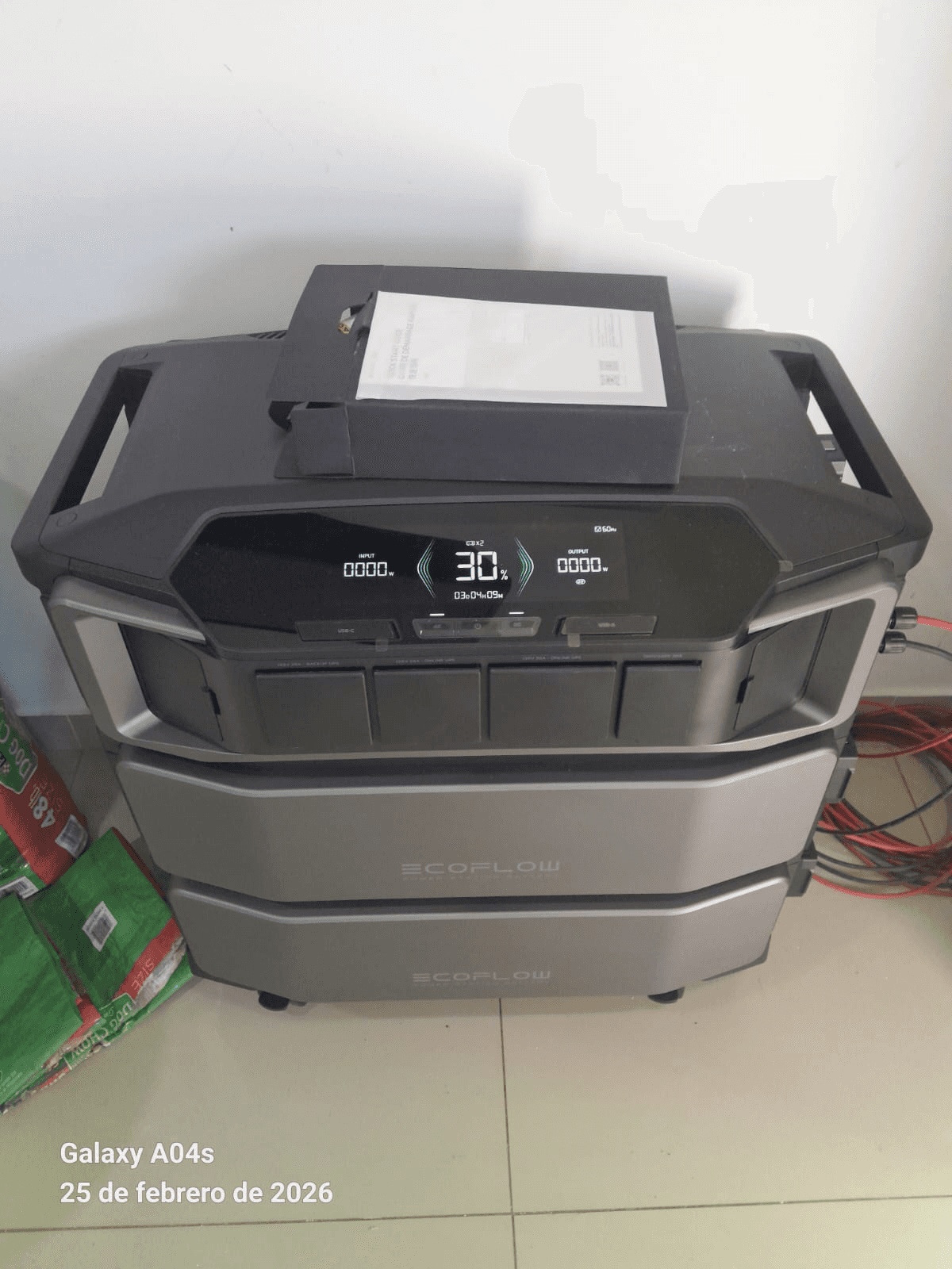 Backup Ecoflow battery.