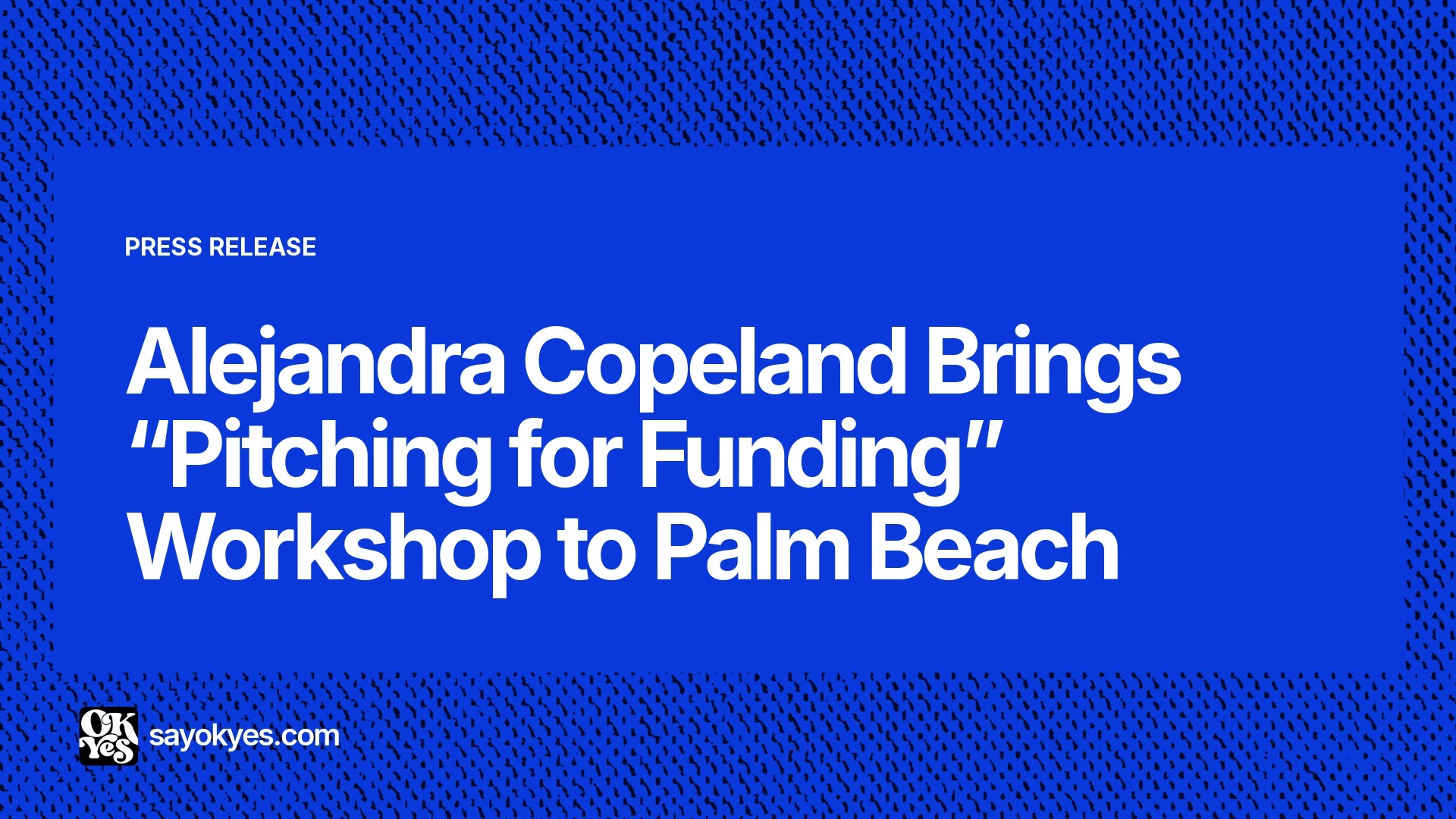 Pitching For Funding Workshop at the Chamber of Commerce of the Palm Beaches