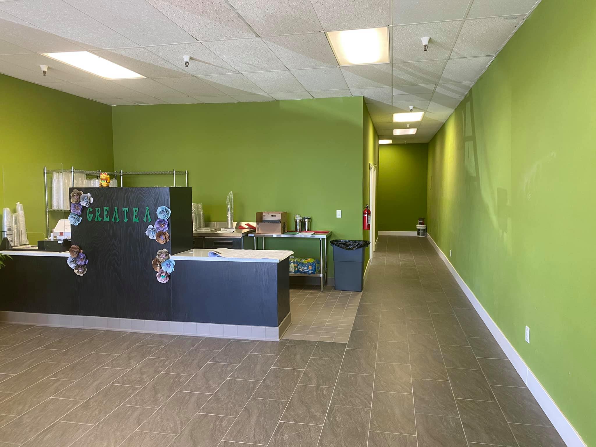 Construction progress photo of Karak Boba build-out by THP Construction