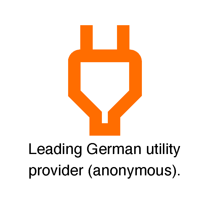 Anonymoused company logo. Company is in the German utility company.