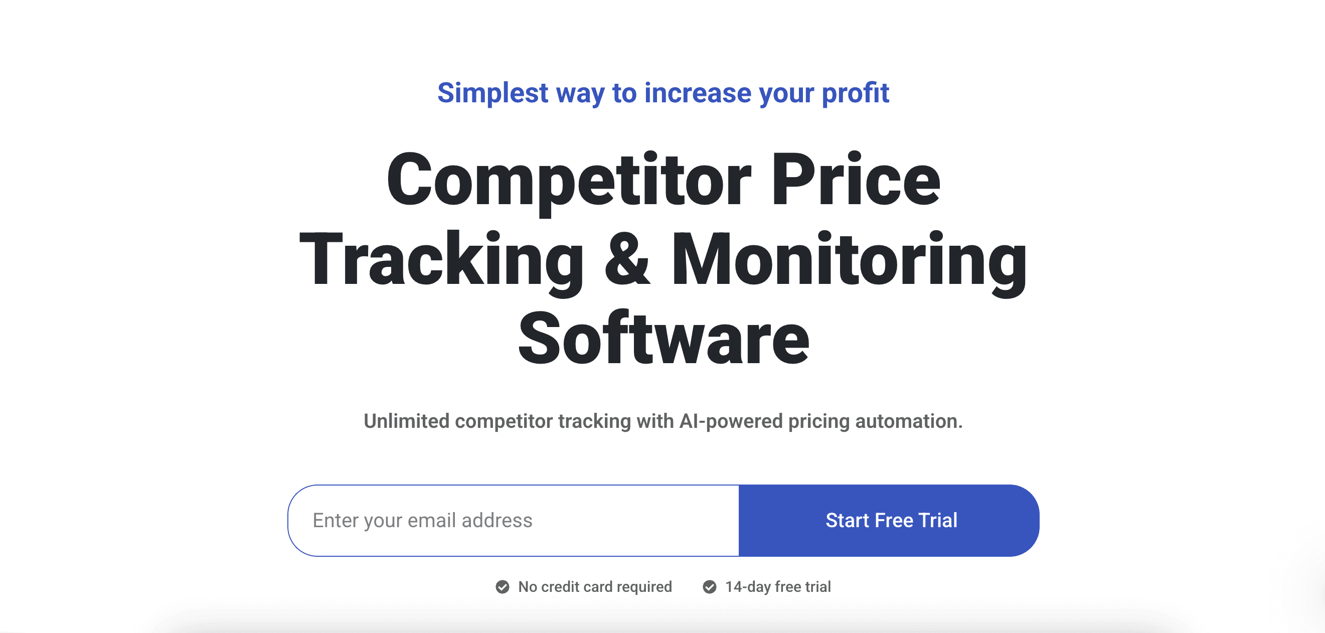 Prisync home page