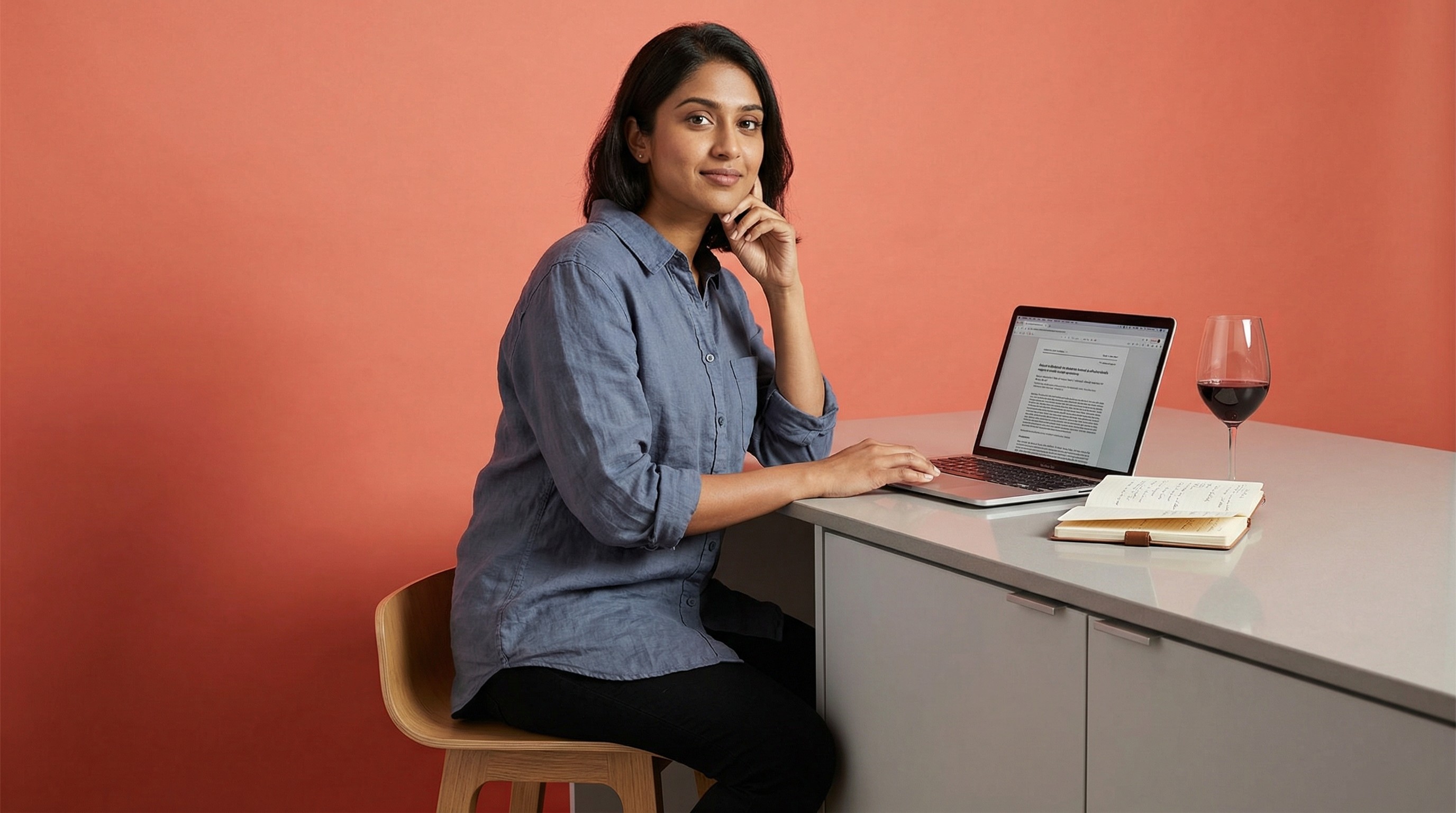 Close-up of lush, dark green leaves, some glossy and wet, against a muted background.