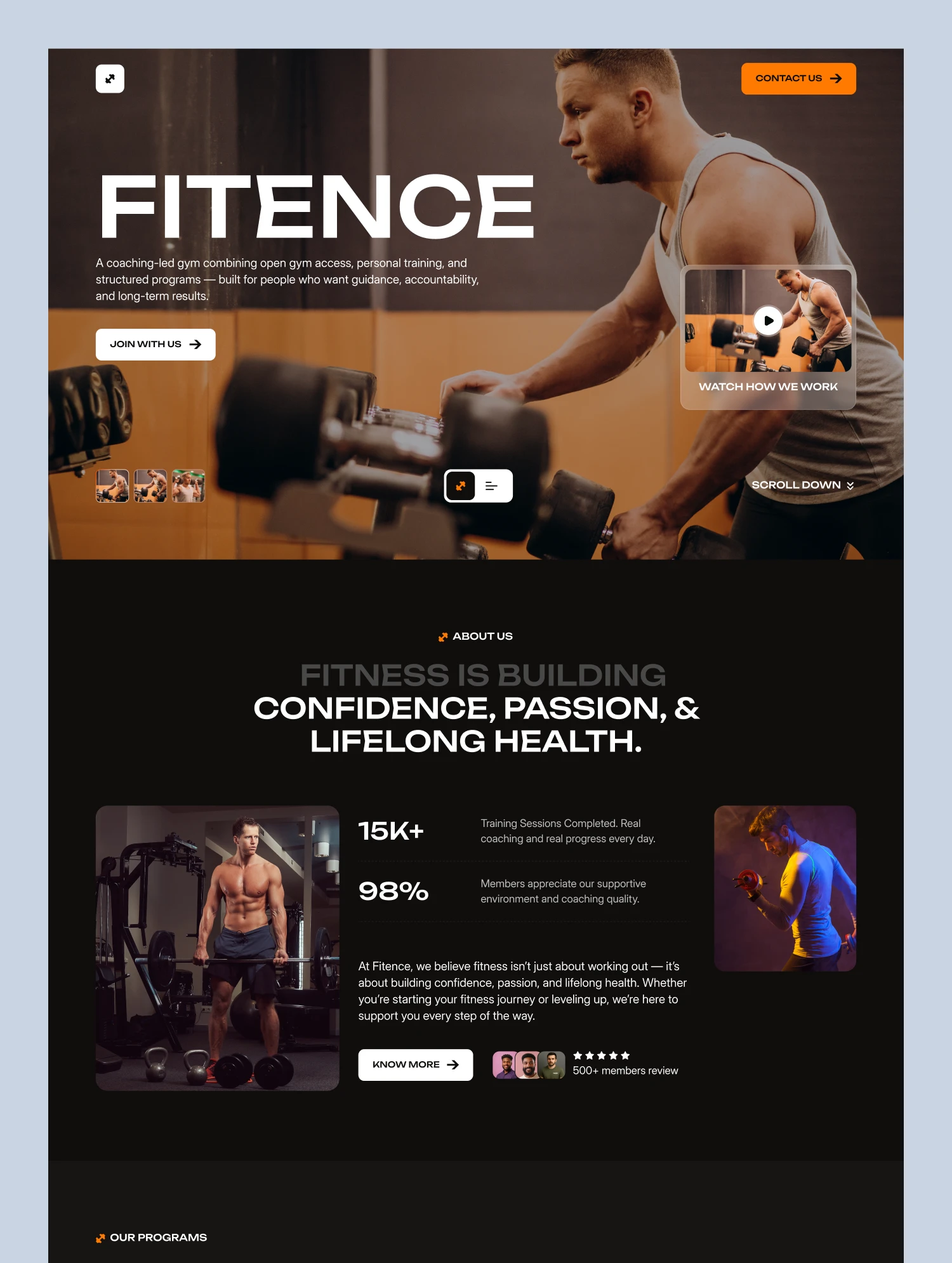 Gym & Fitness Business Template