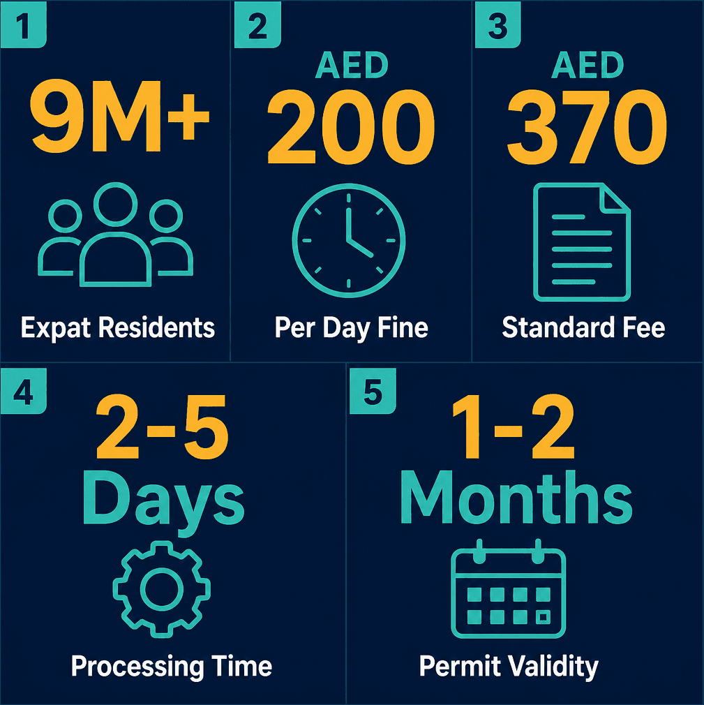 Infographic: GDRFA Return Permit UAE - How to Apply and What Residents Need to Know