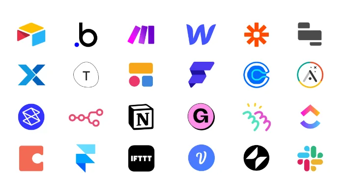 intégration d'applications no-code à Framer : slack, hubspot, airtable, make, zapier, notion...