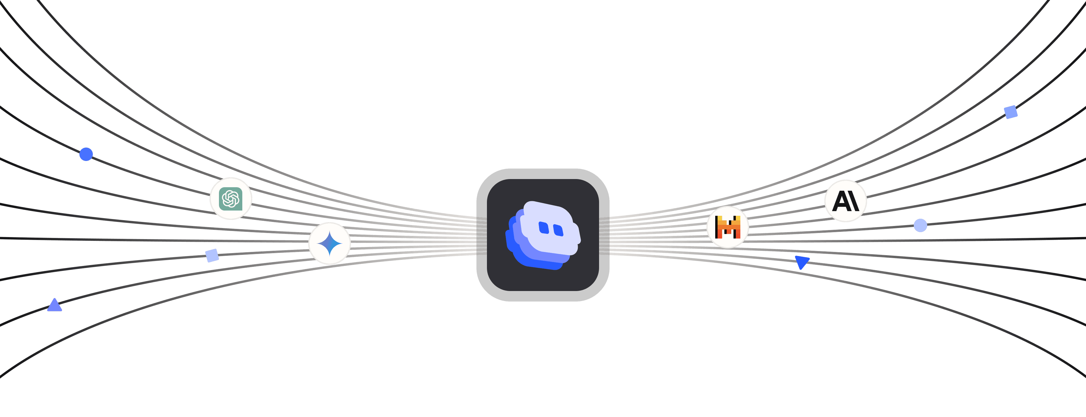 Hero image with BotStacks' integrations
