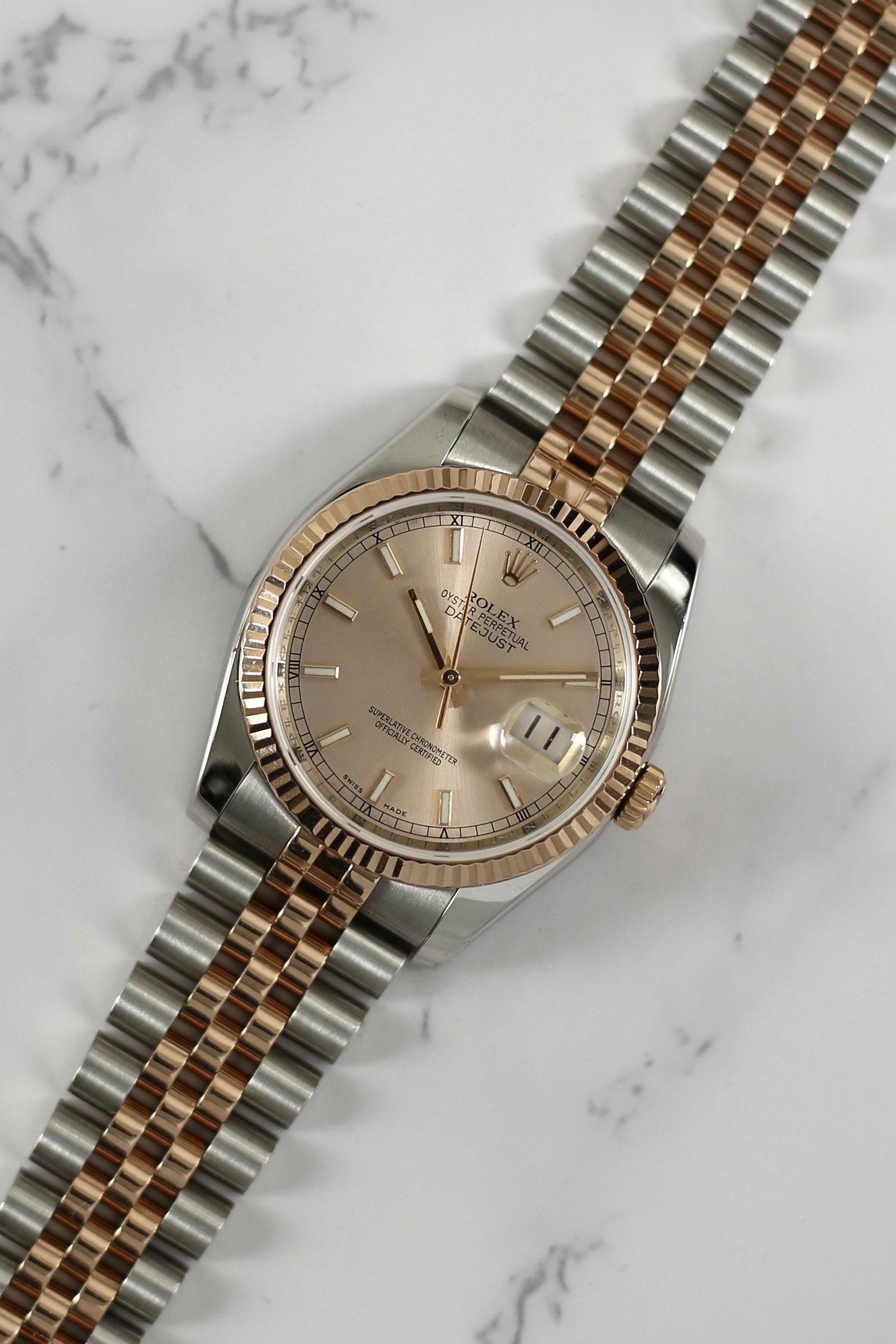 DATEJUST SUNDUST DIAL EVEROSE GOLD