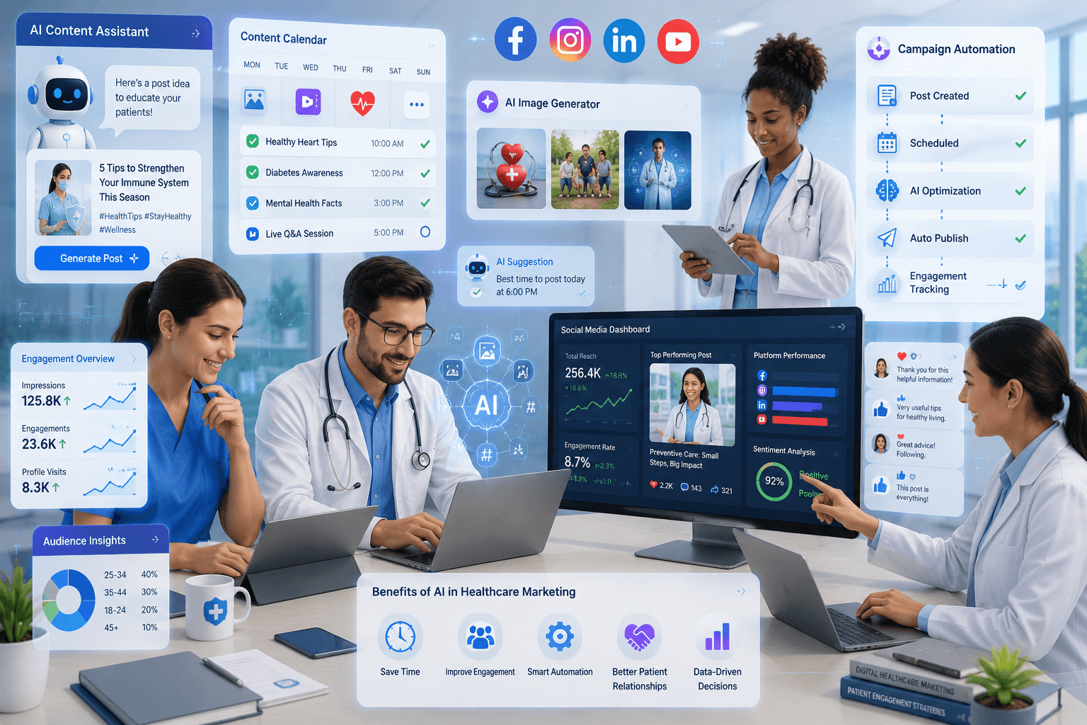 Best AI Tools for Healthcare Social Media Marketing in 2026
