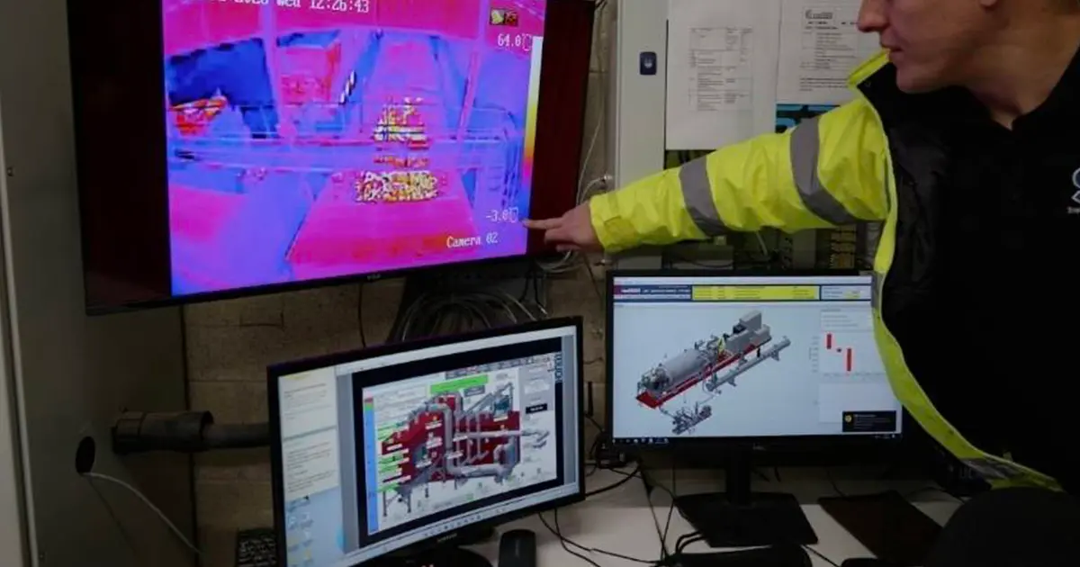 Levulo cofounder Louis on site working hard on ai cctv system