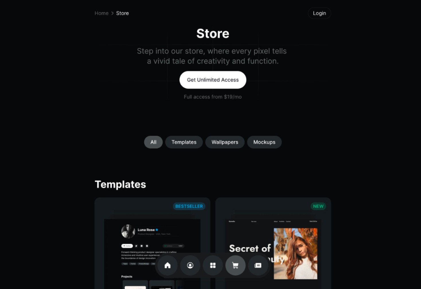 store page