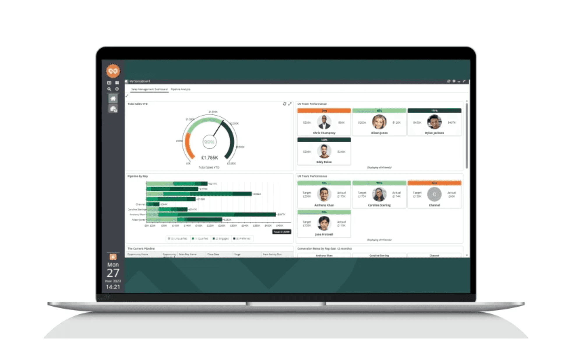 Wookbook’s CRM platform