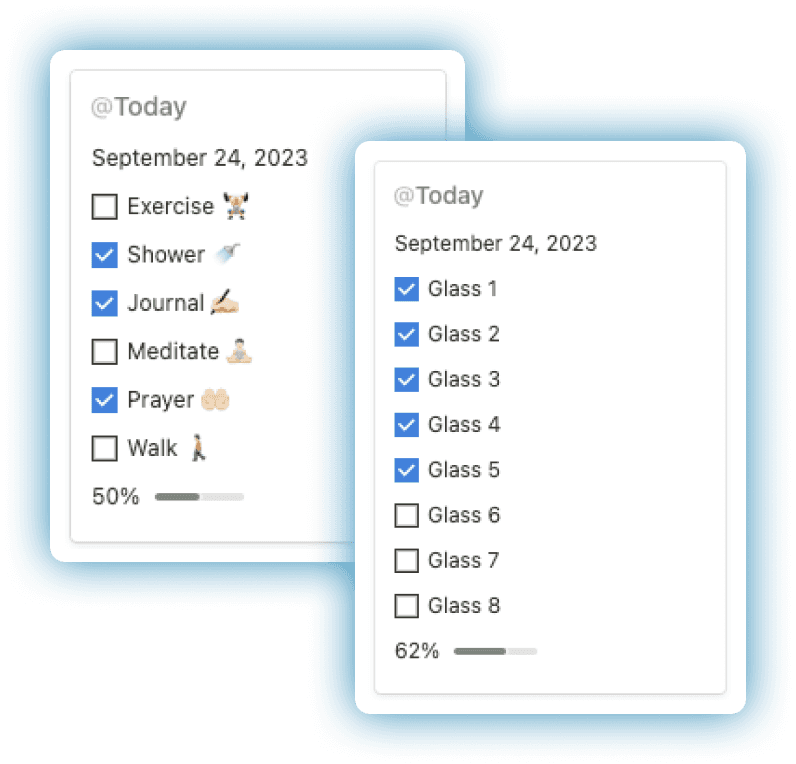 Habit Tracker in notion life OS