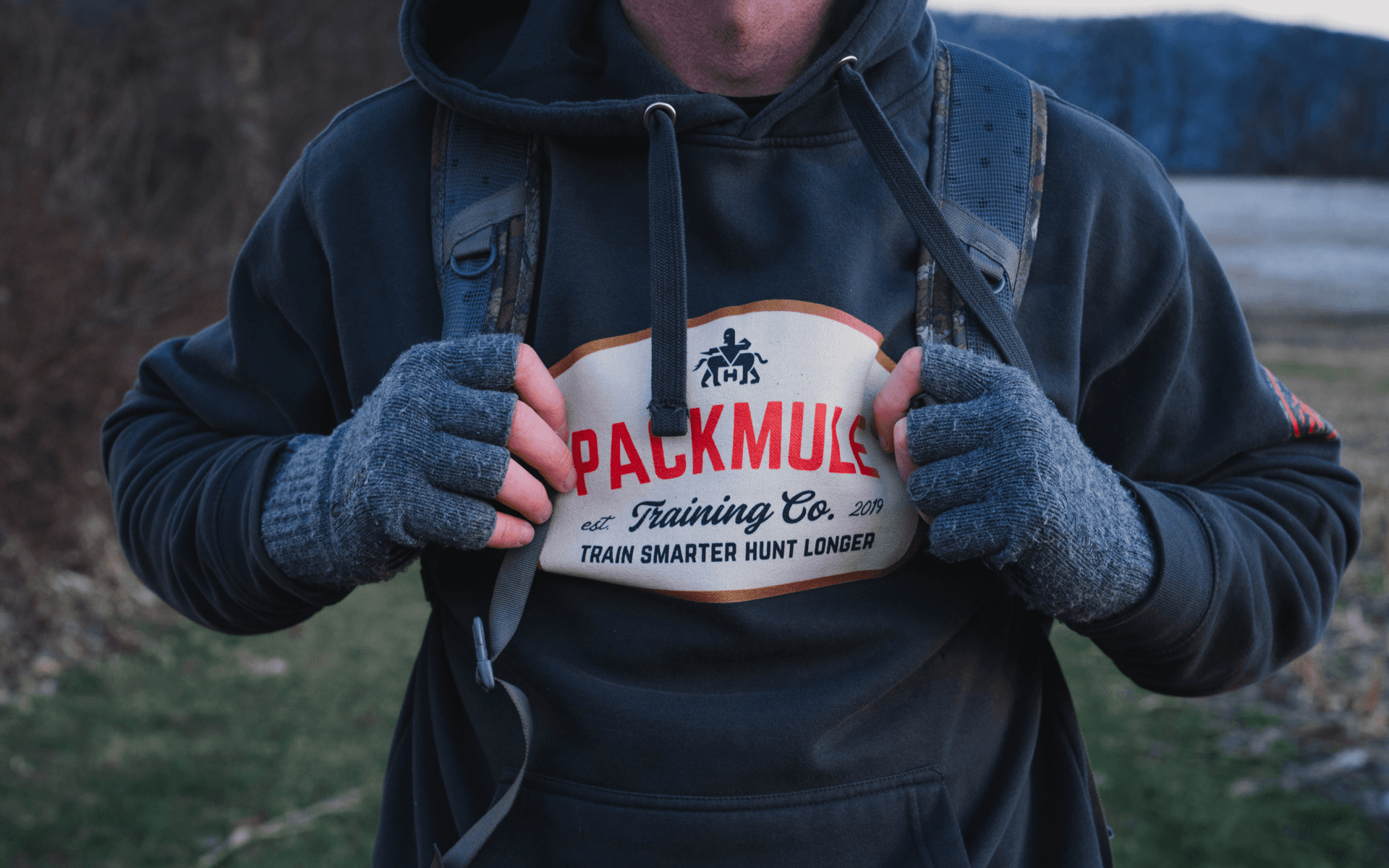 wearing a pack while shed hunting to improve efficiency under load