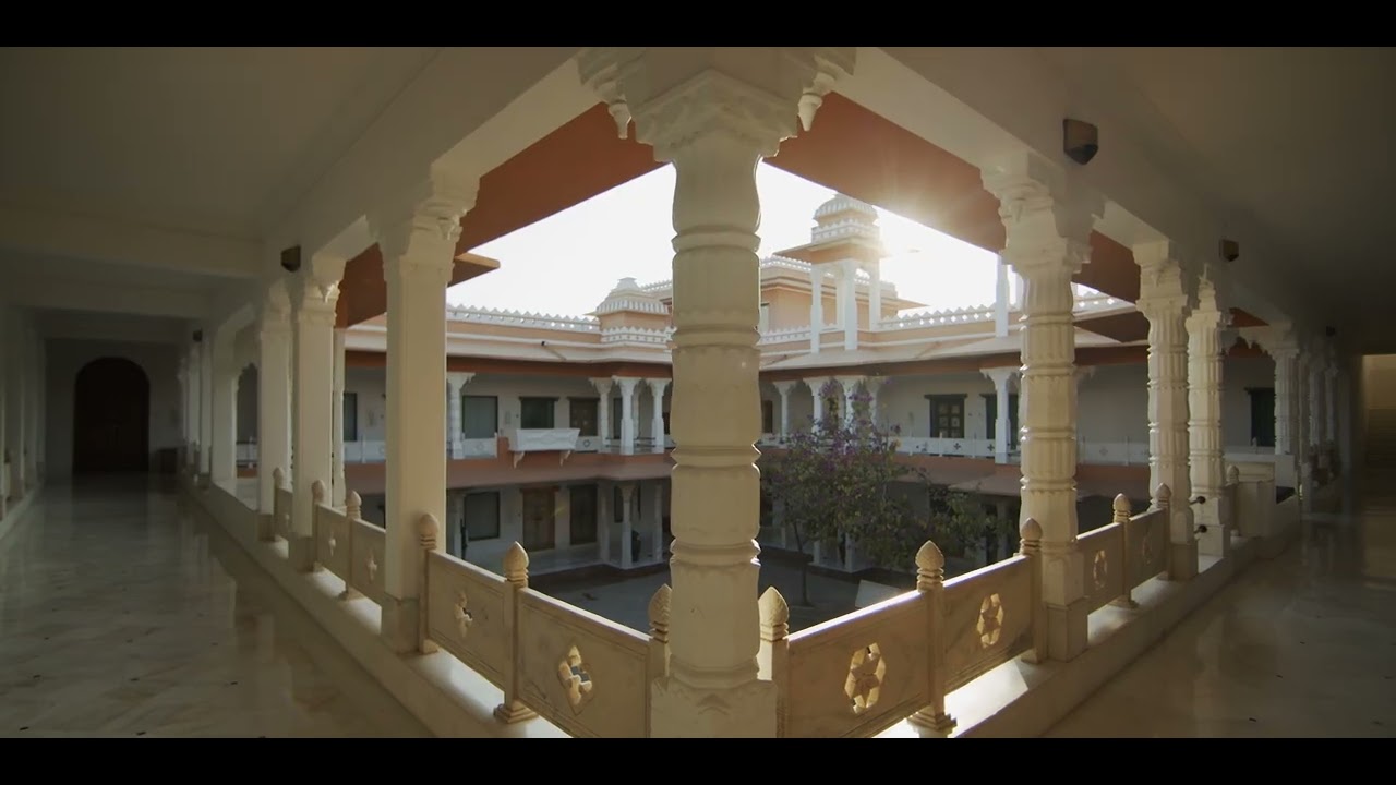 Fateh Collection wedding venue in Udaipur seen from the Aravalli hillside at sunset