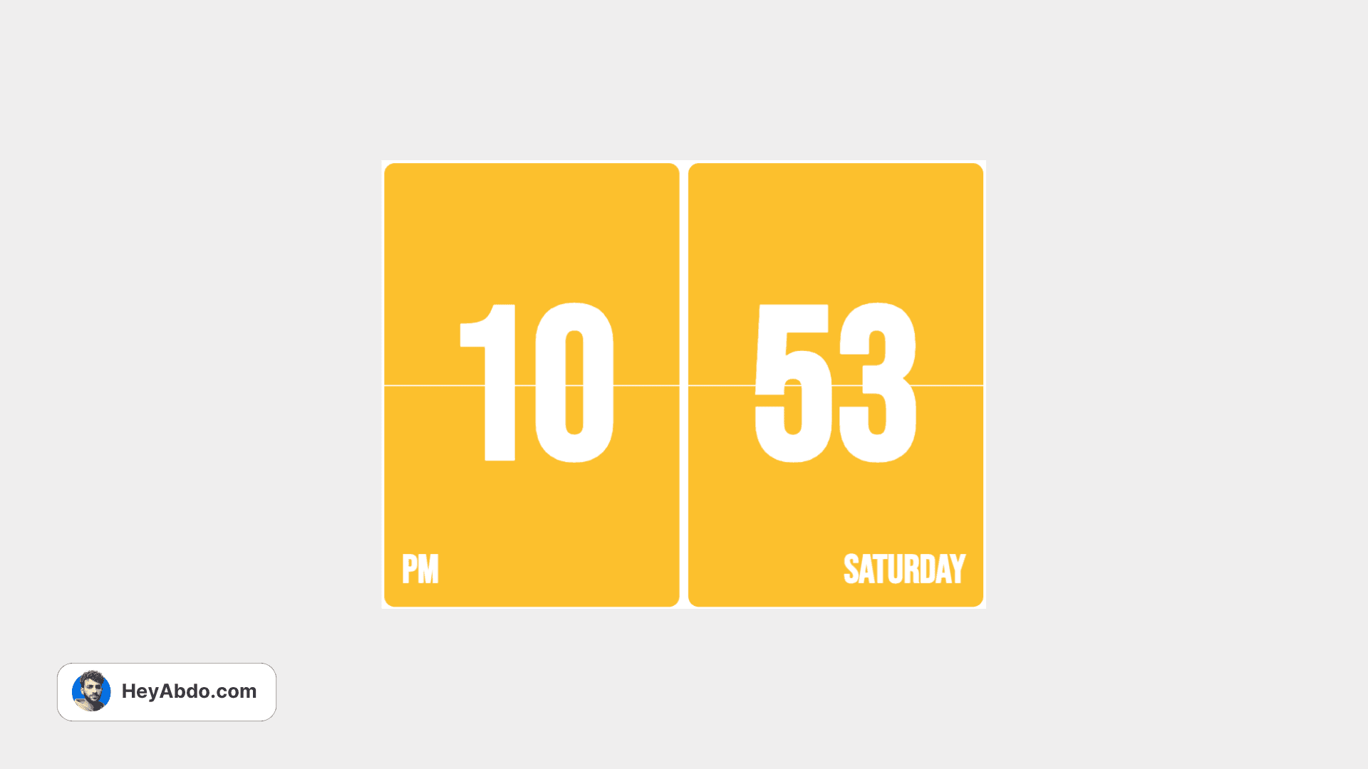 WidgetBox Notion Retro Clock Widget