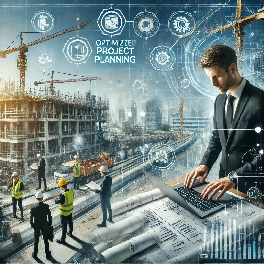 Voici l’image illustrant l’article "Comment optimiser la planification de vos chantiers pour éviter les retards". Elle représente un chantier bien organisé, où les chefs de projet et ingénieurs utilisent des outils numériques, des plans et des logiciels de planification pour coordonner les tâches et prévenir les retards. L’arrière-plan met en avant des grues, des échafaudages et des ouvriers exécutant efficacement leurs missions, reflétant une gestion structurée et efficace des chantiers. 🚧📊👷‍♂️