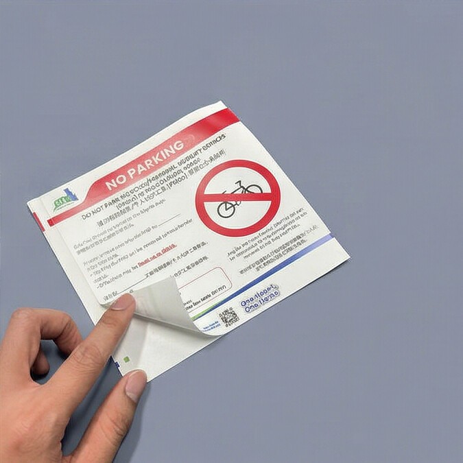 VisualTell White PP Sticker