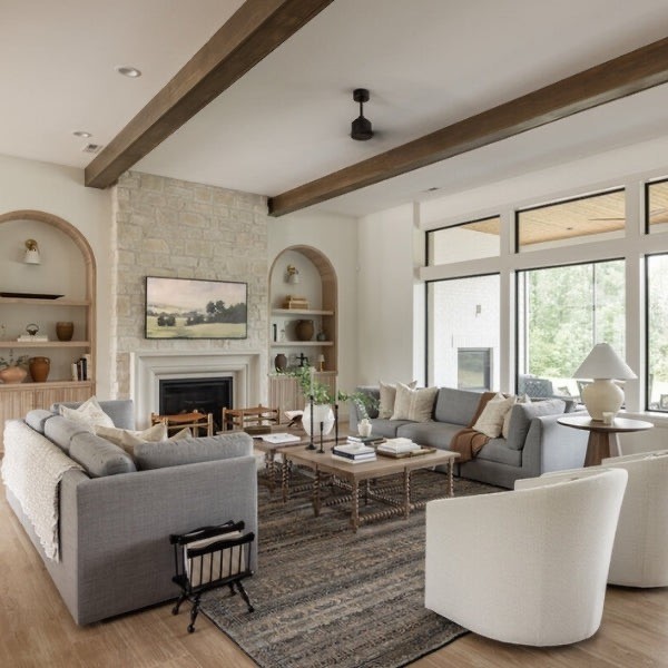 Cozy Transitional Living Room