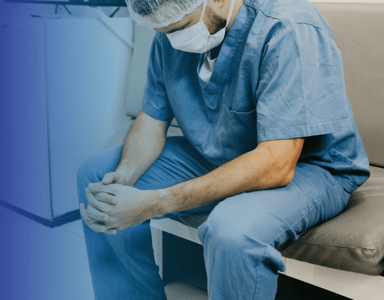 Nurse taking a break