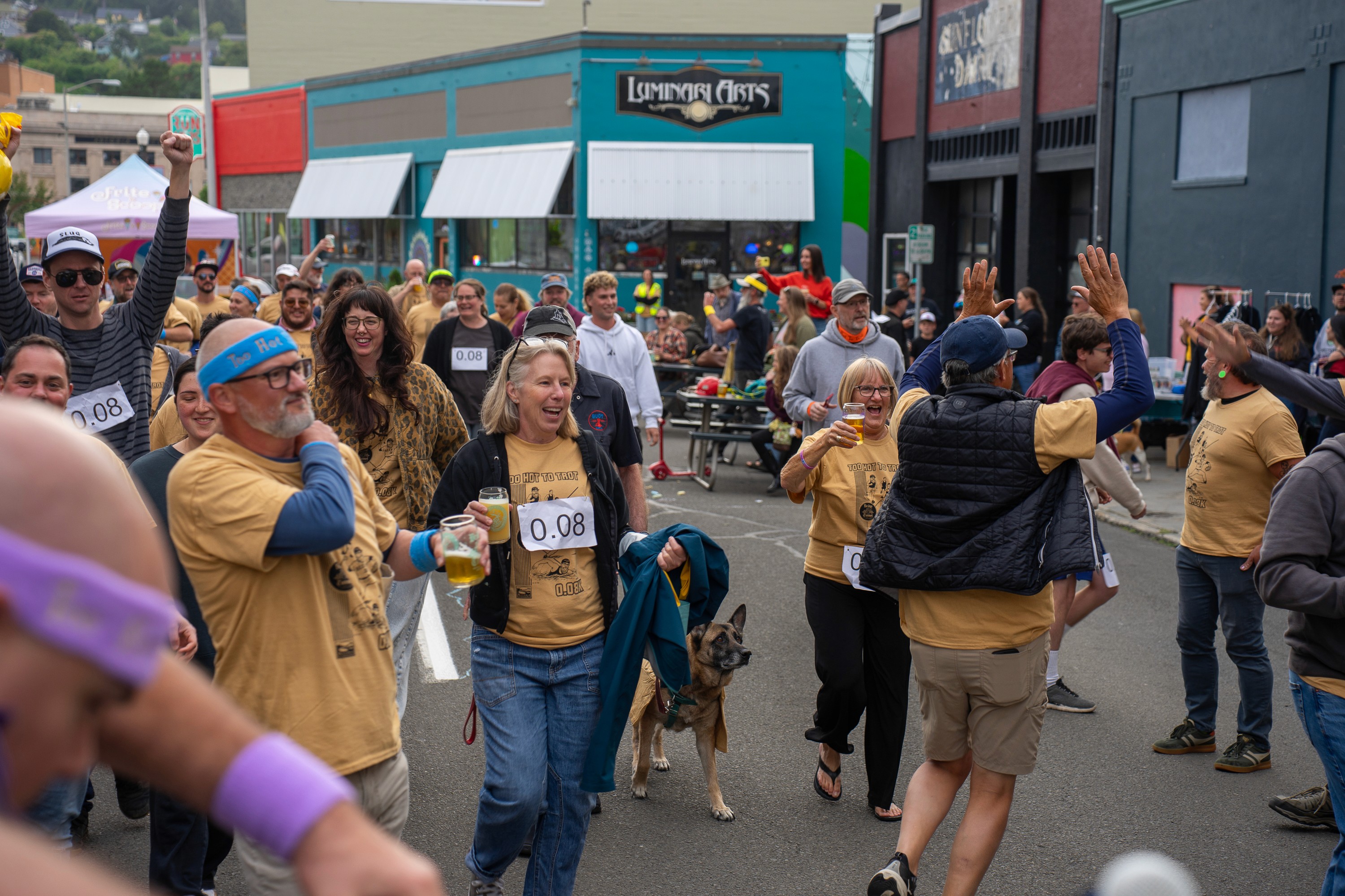 Community event in downtown Astoria