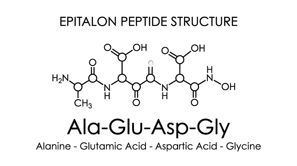 Epitalon peptide molecular structure and amino acid sequence