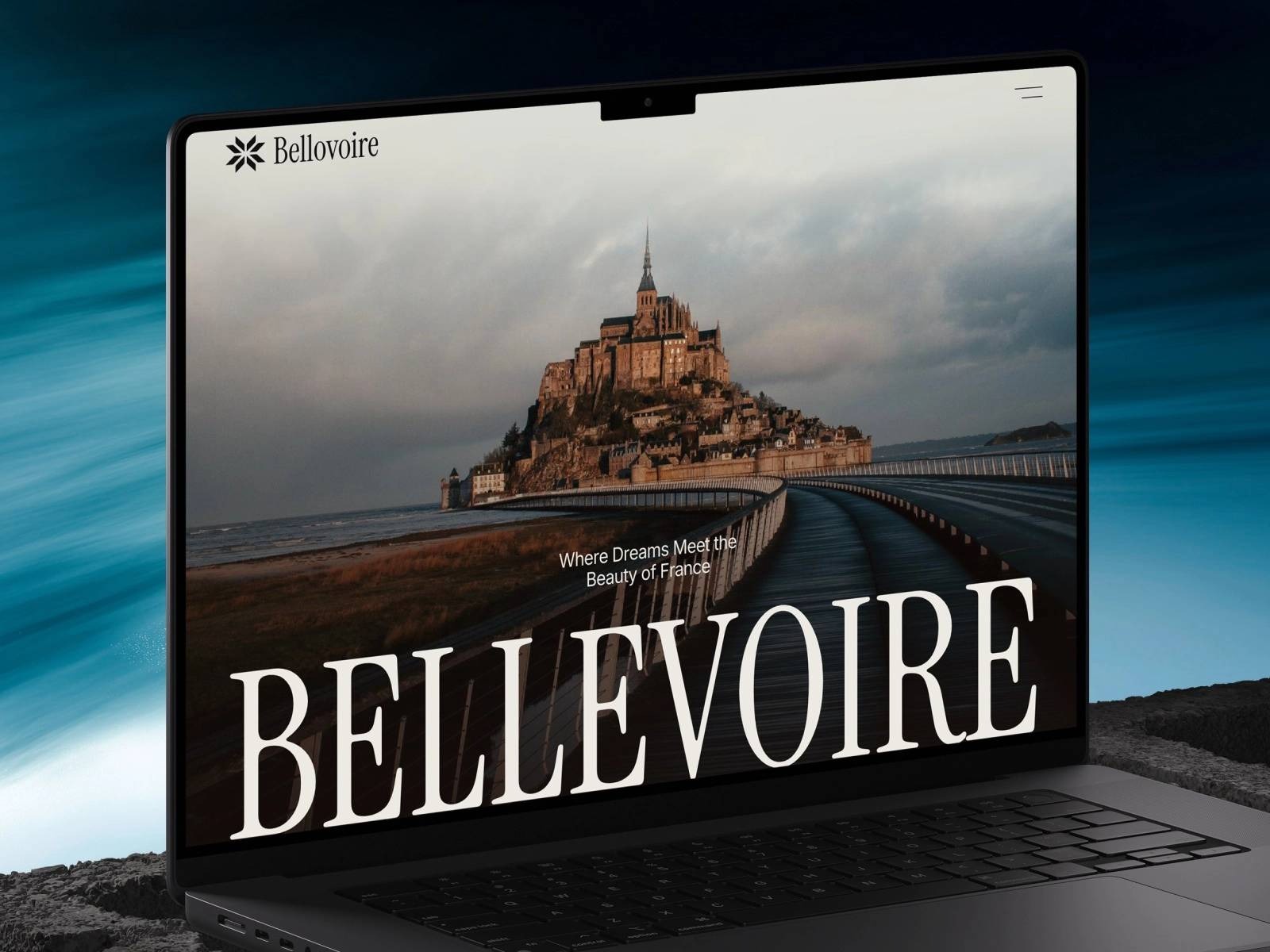 Bellevoire premium luxury resort Framer template with elegant hospitality design