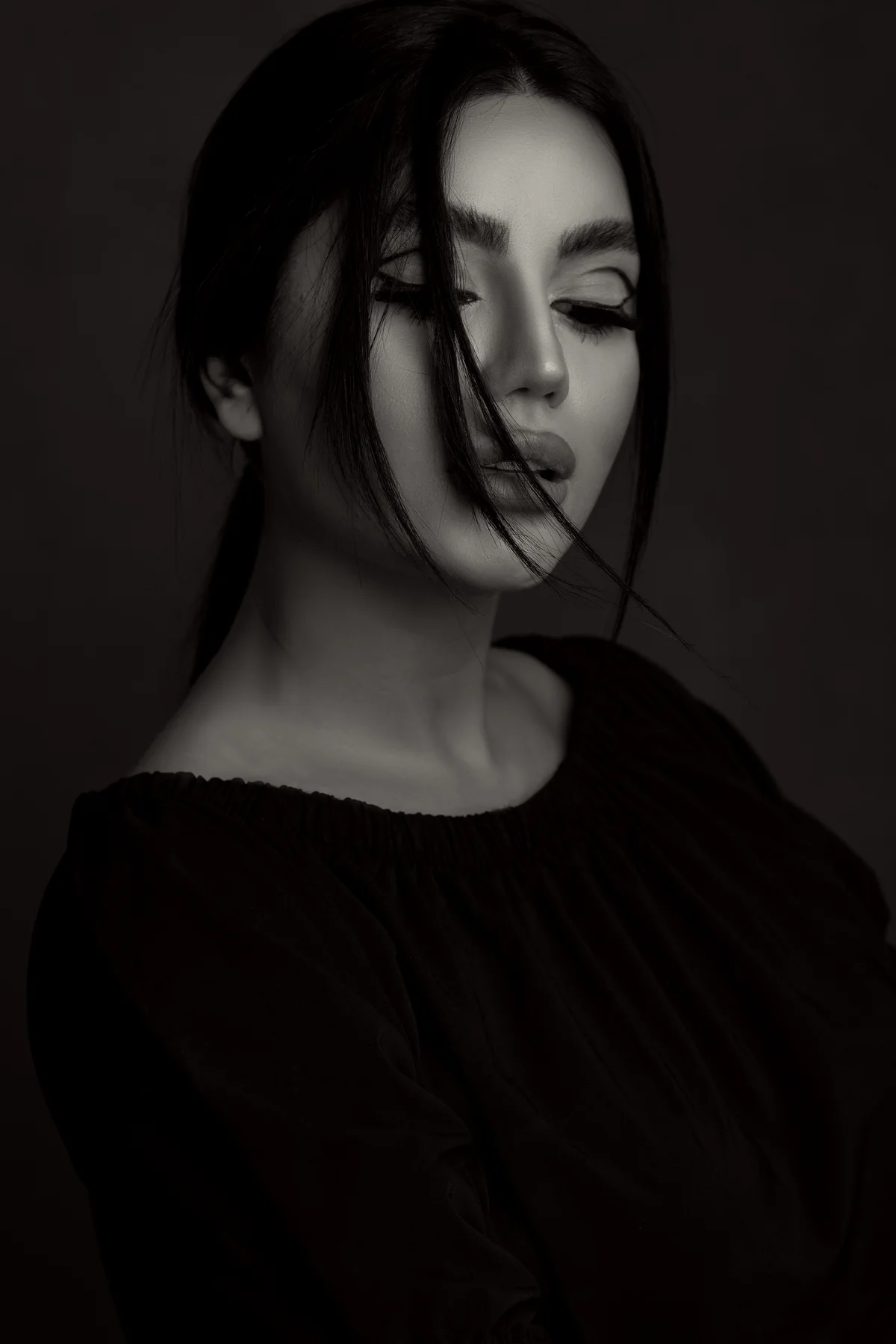 Black and white portrait of Vivienne Lark
