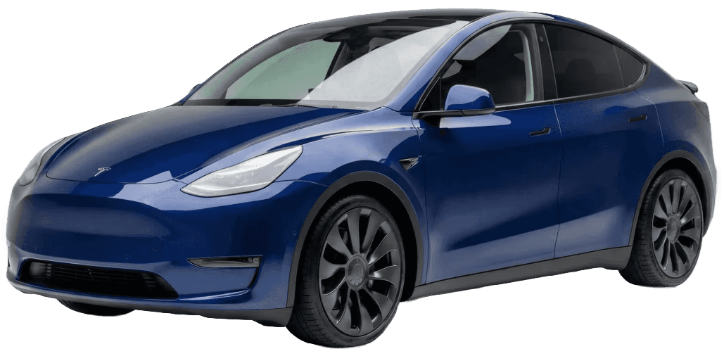 Blue Tesla Model Y