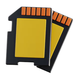Free 3D memory card icon