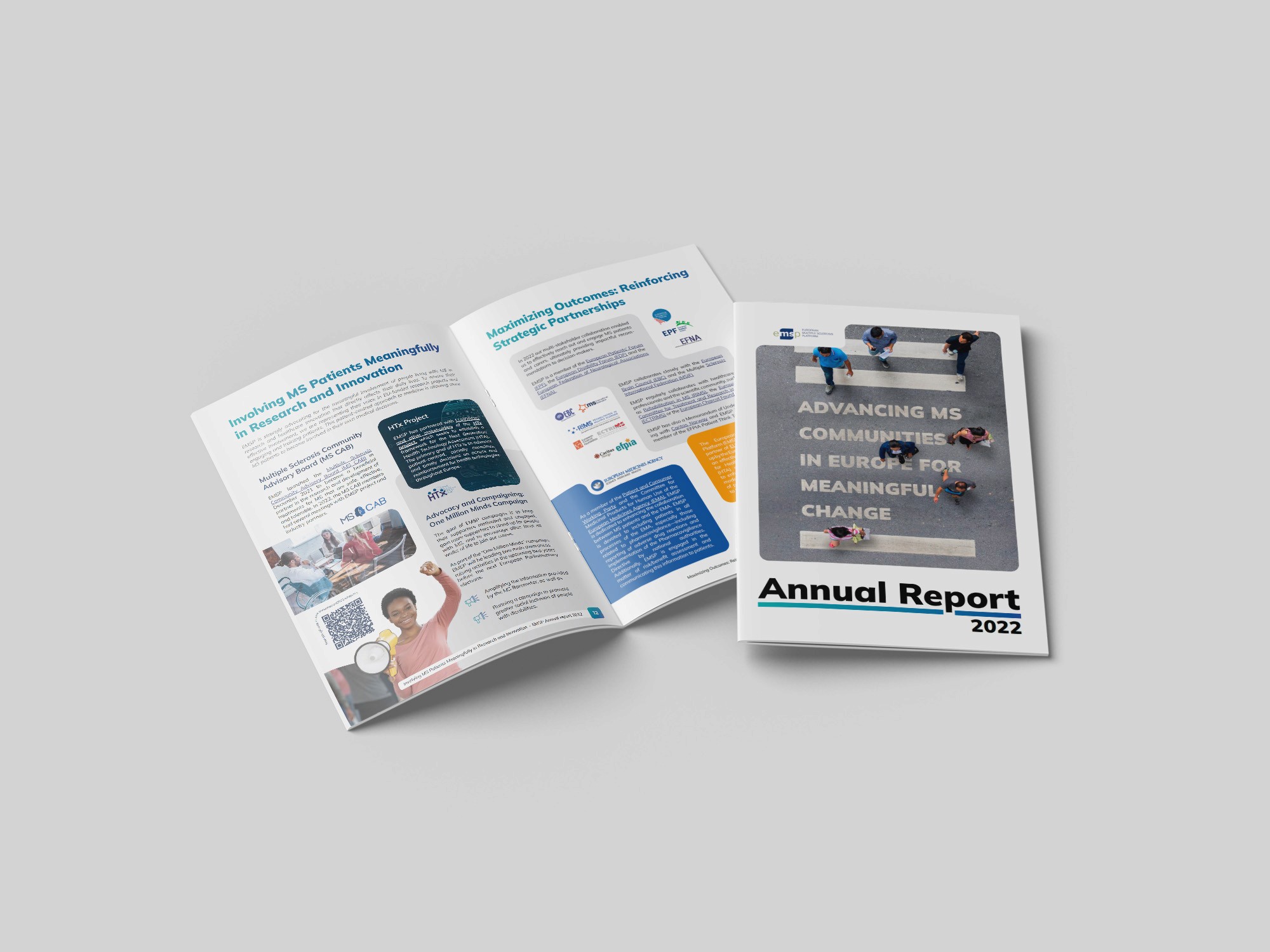 EMSP Annual Report 2022 Printed Spread and Cover
