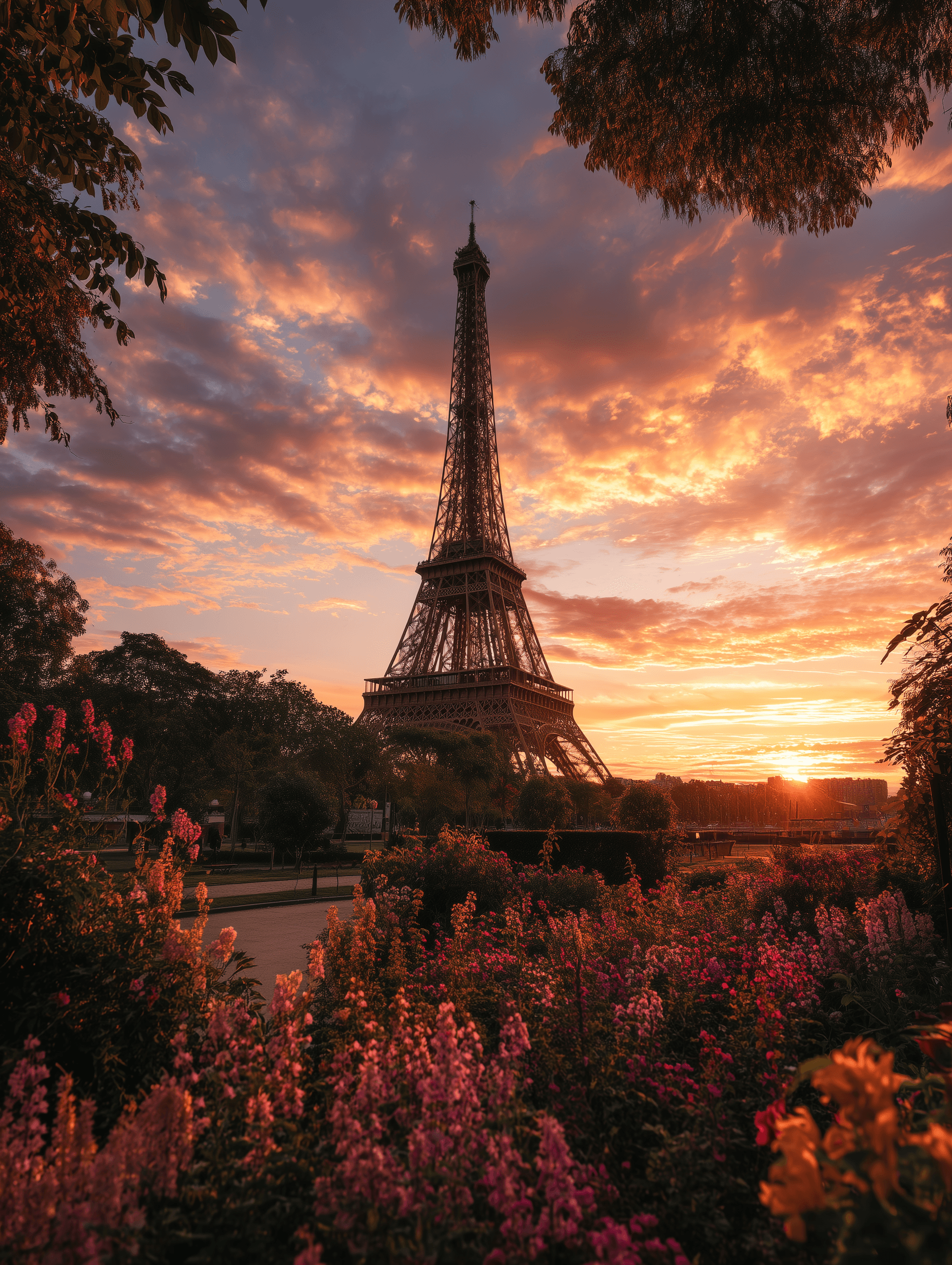 green trees on cliff