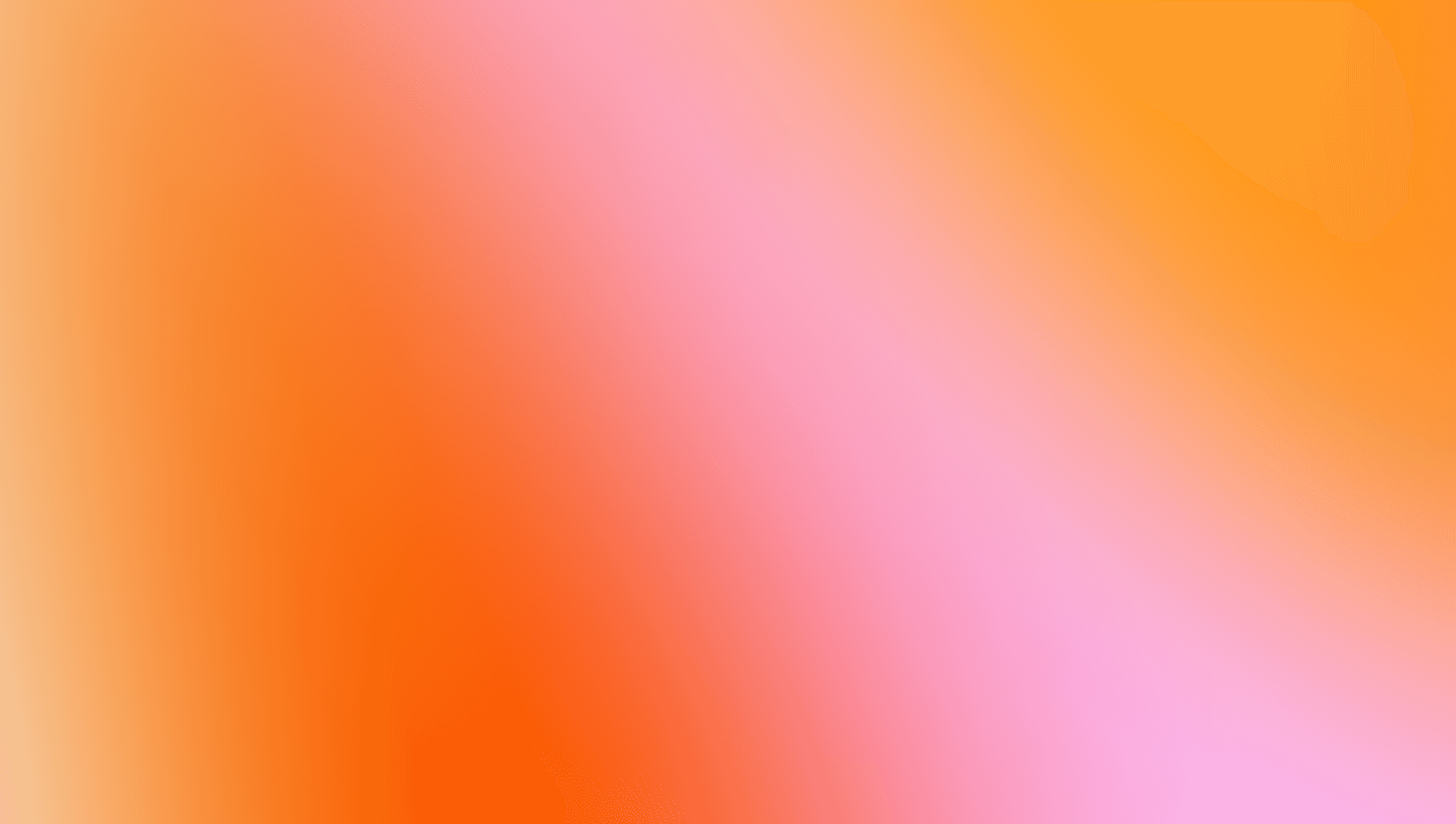 A smooth gradient blending from pink to orange, creating a warm, vibrant background.