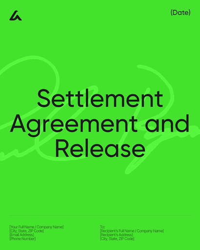 Settlement Agreement and Release