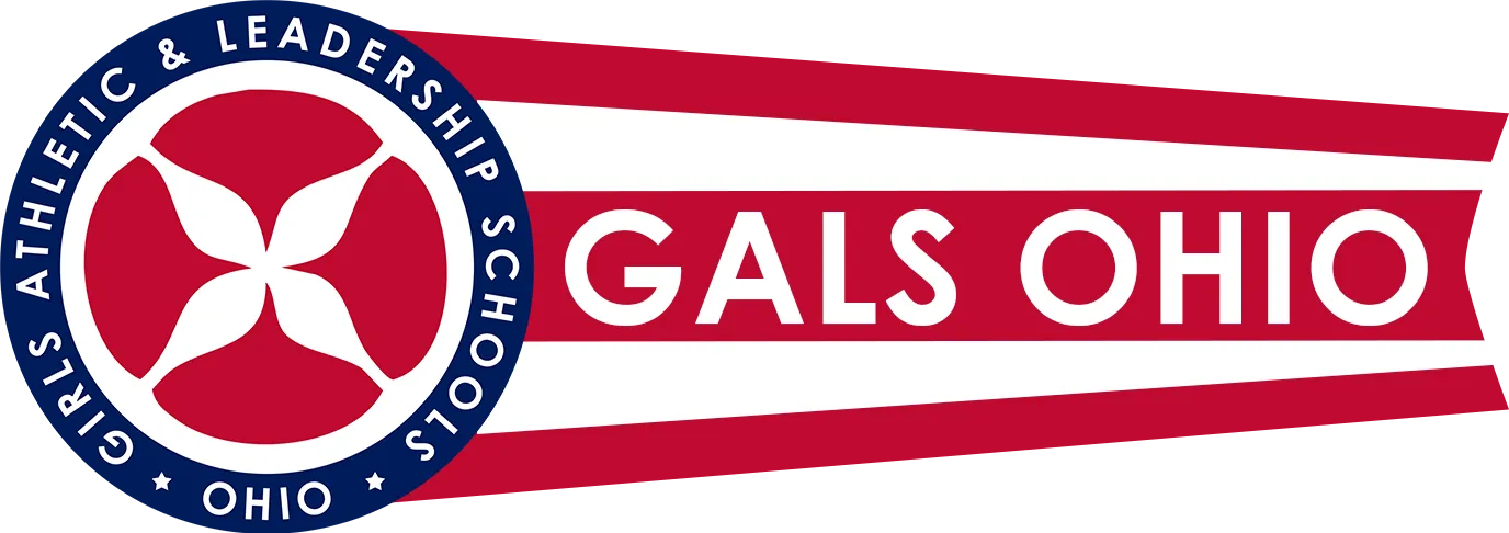Localized GALS Ohio logo variant integrating the GALS mark with the Ohio state flag’s burgee shape.