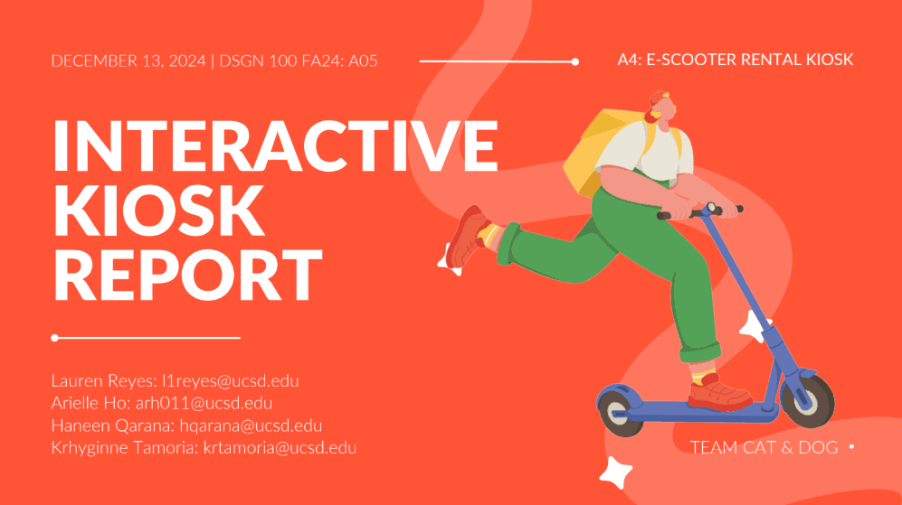 Redesigning the Escooter Rental Process