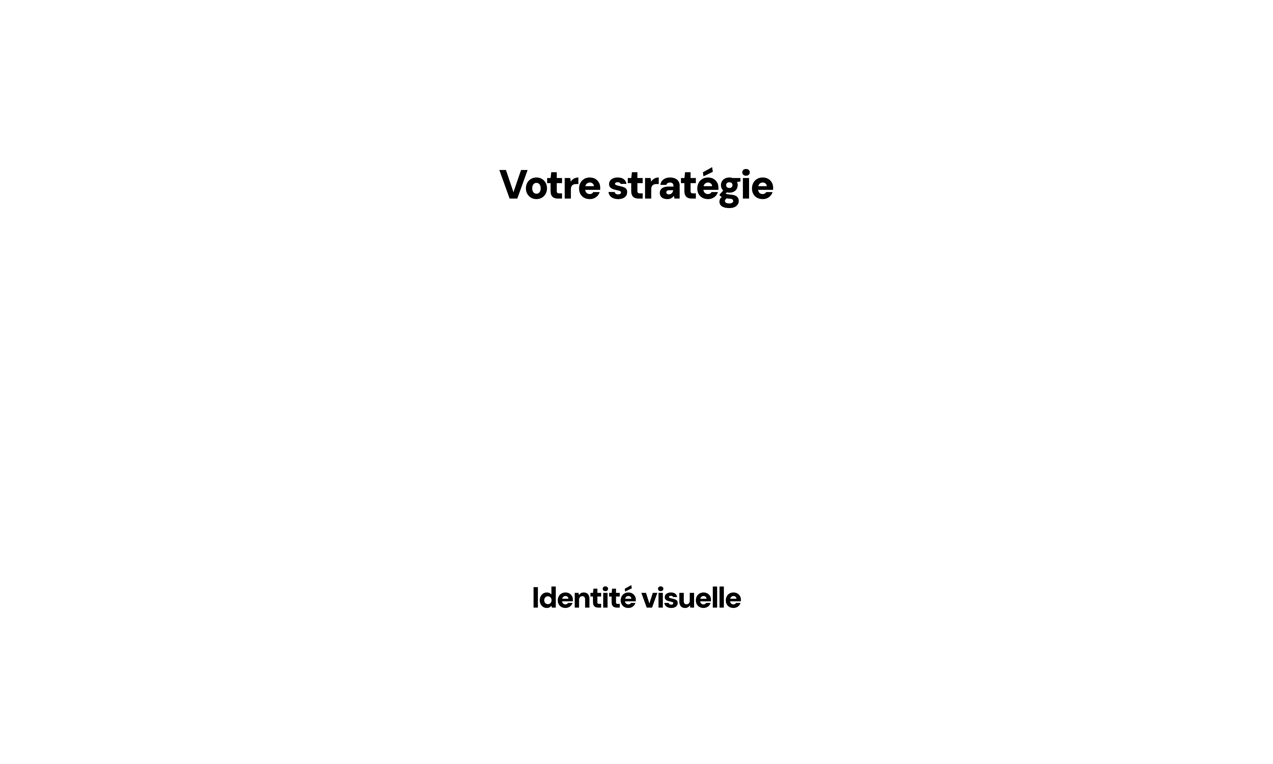 Infographie de stratégie de marque, de l'expression stratégique à l'identité visuelle et au persona