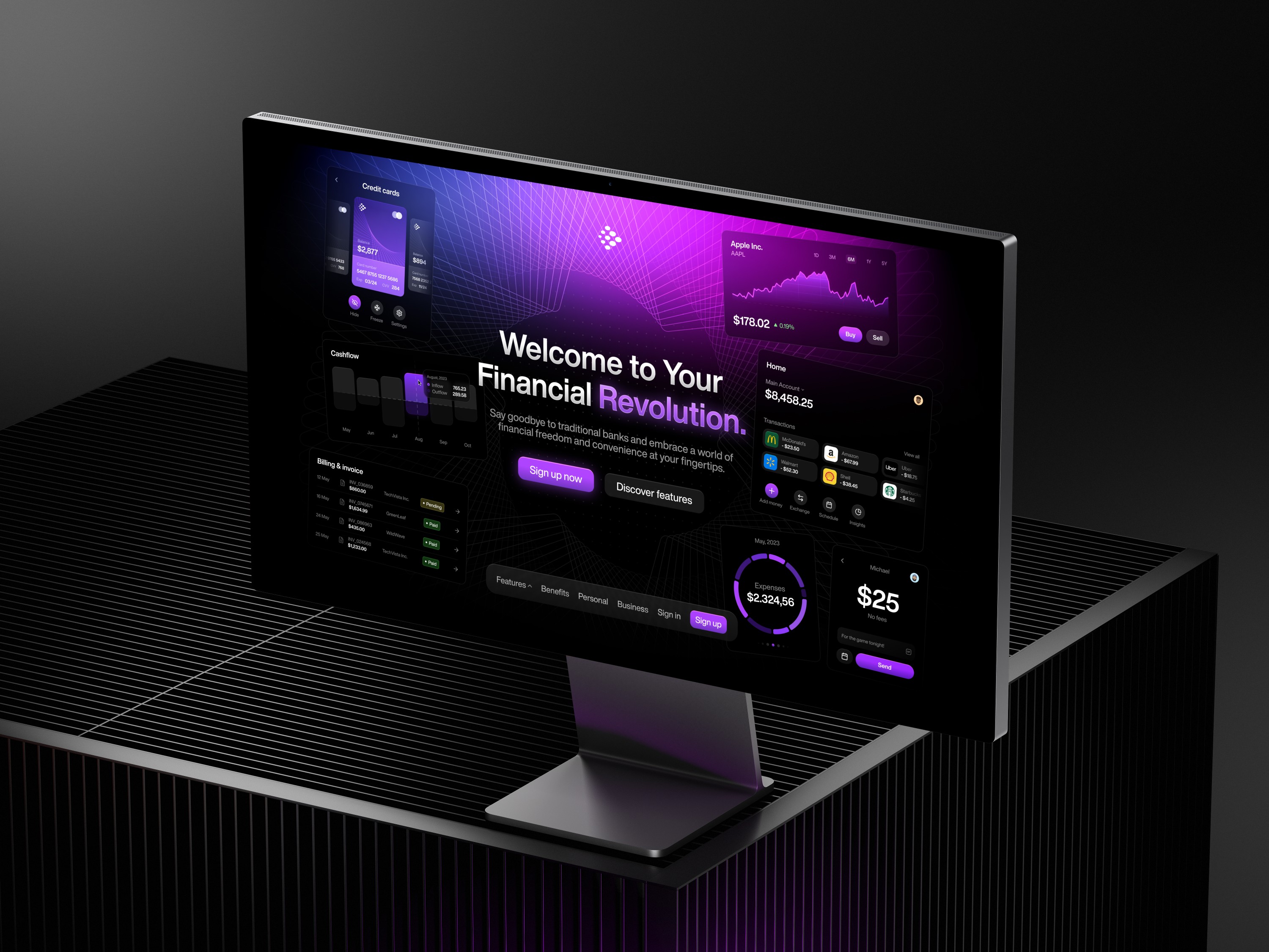 Landing Page Design Mockup