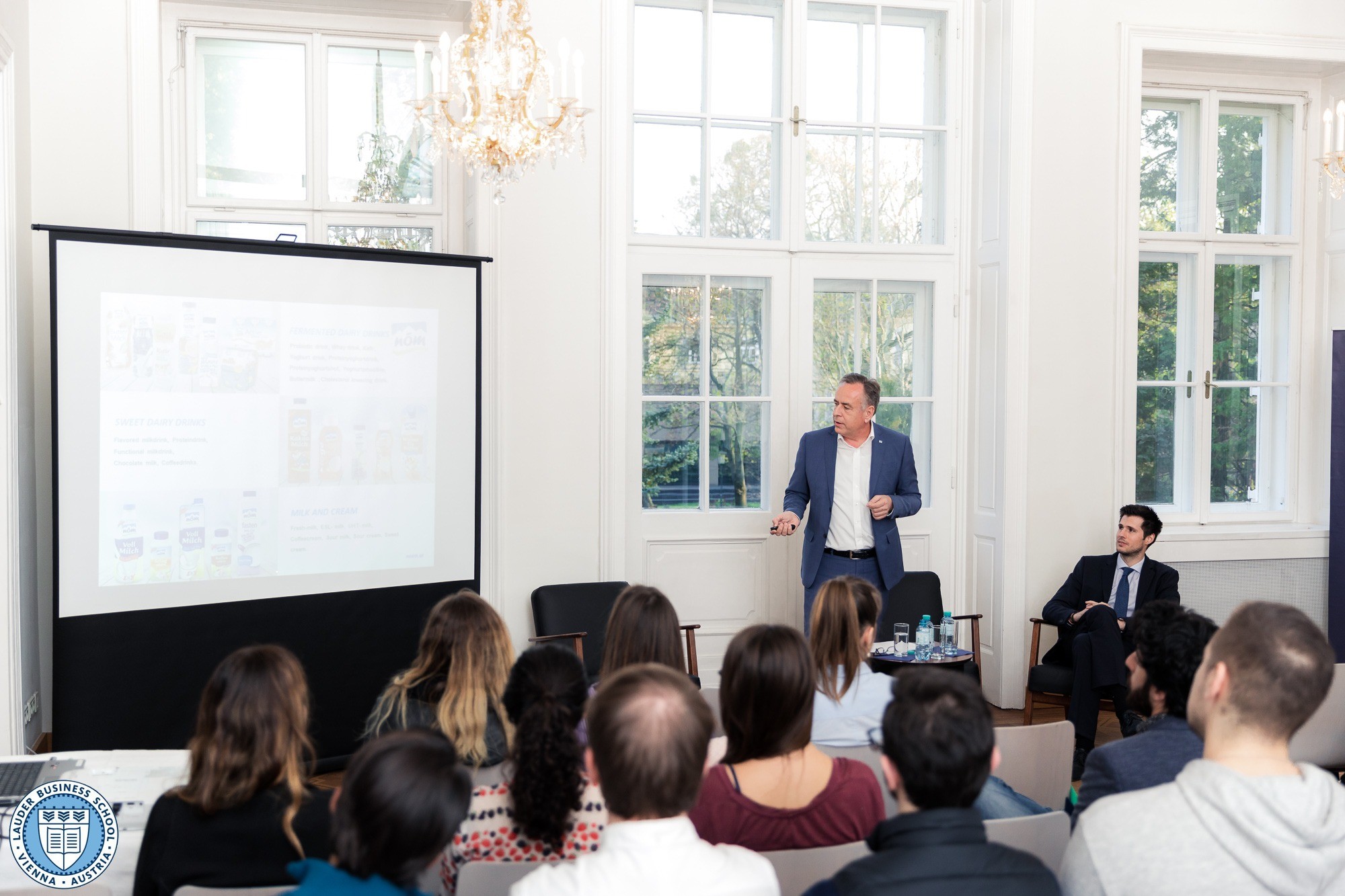  Ing. Josef Simon , Director of Production and Technology at NÖM talks to LBS Students