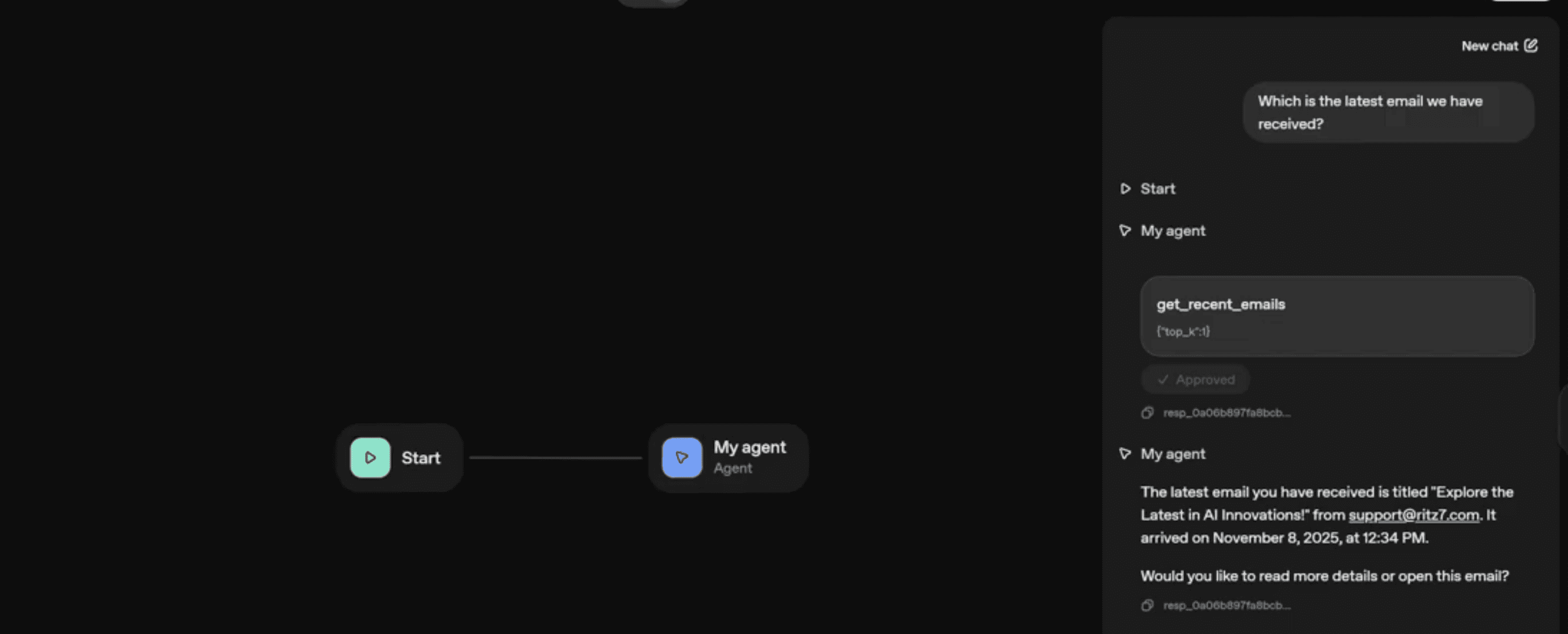 Reading emails by connecting gmail