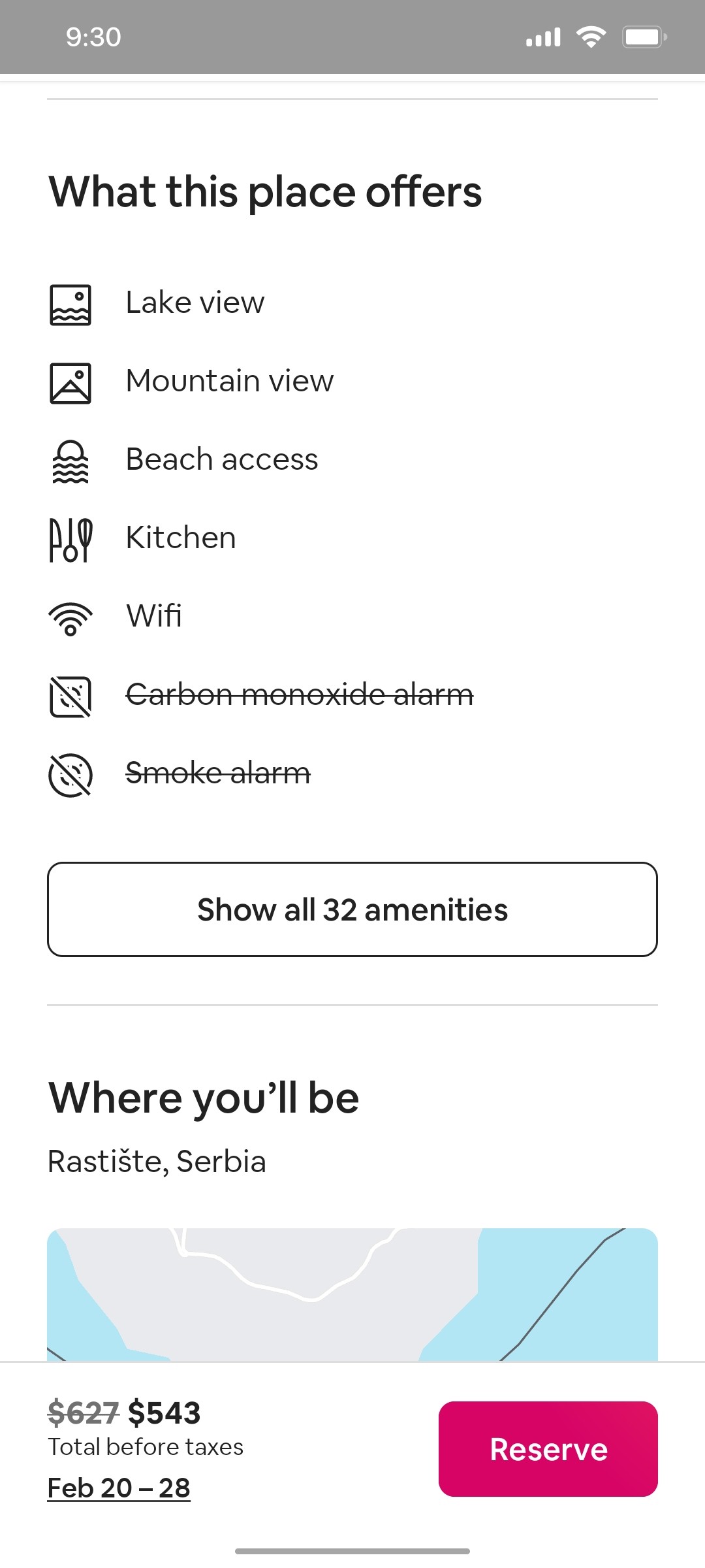 Airbnb Stay more details offers screen