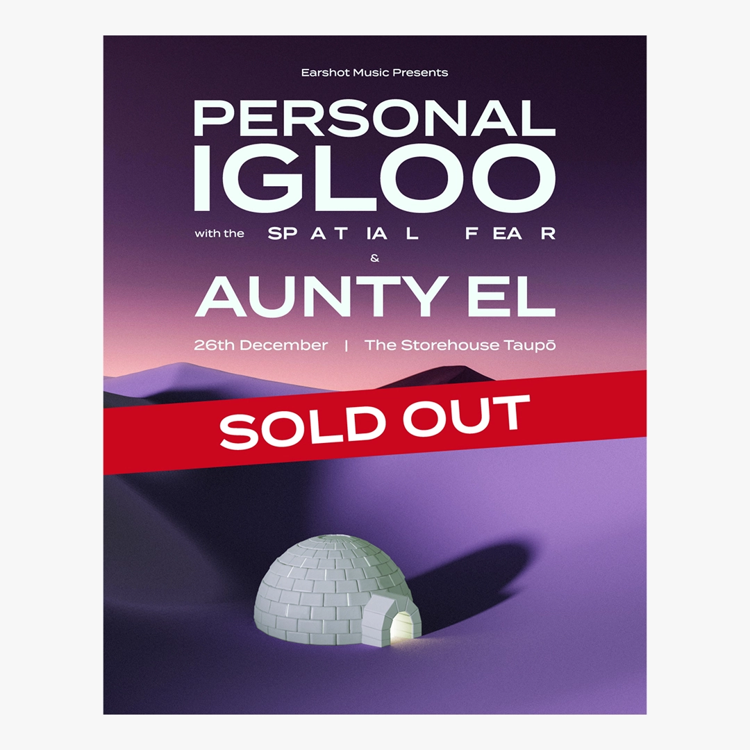 Gig poster for Personal Igloo's sold out show.